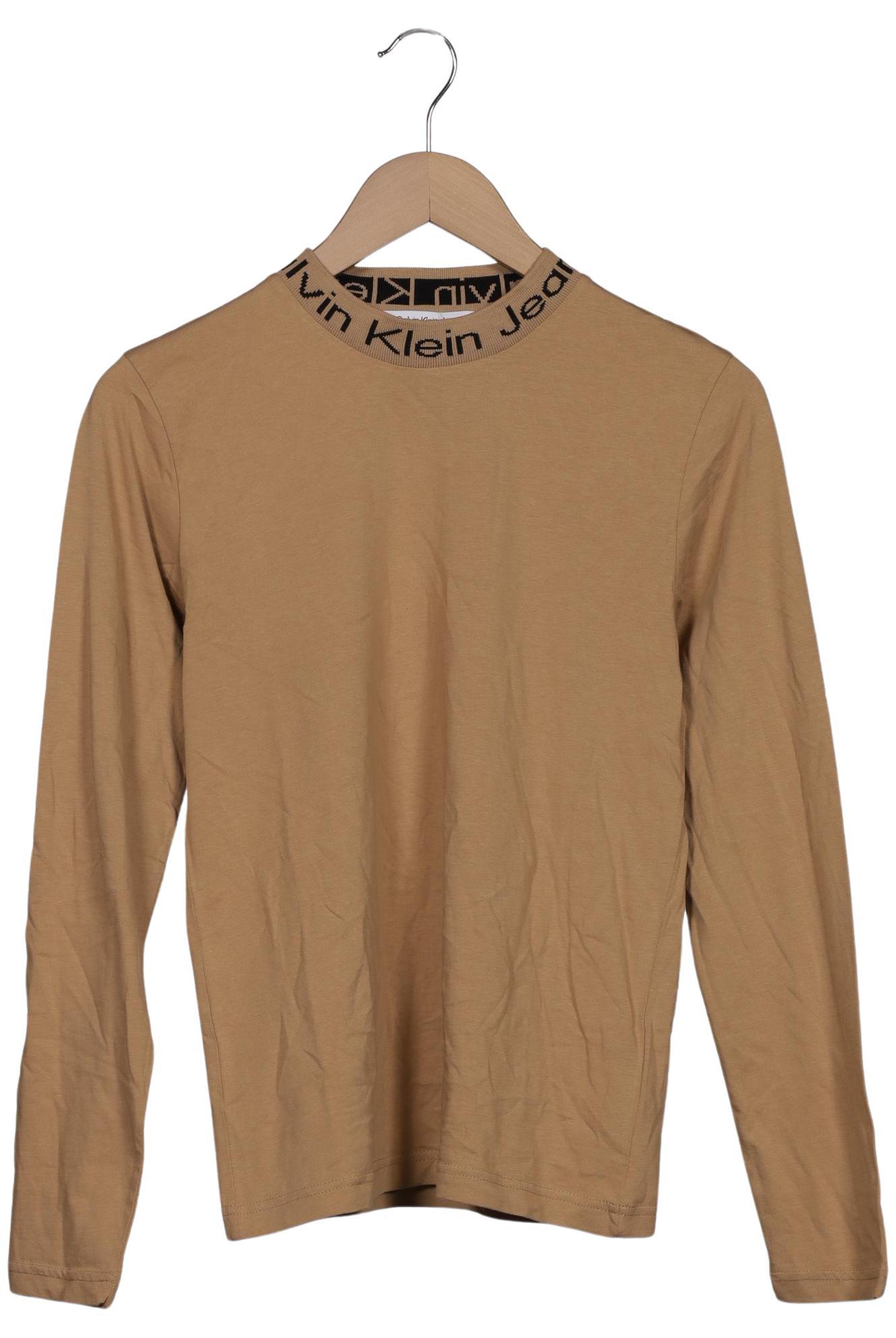 

Calvin Klein Jeans Damen Langarmshirt, beige, Gr. 38