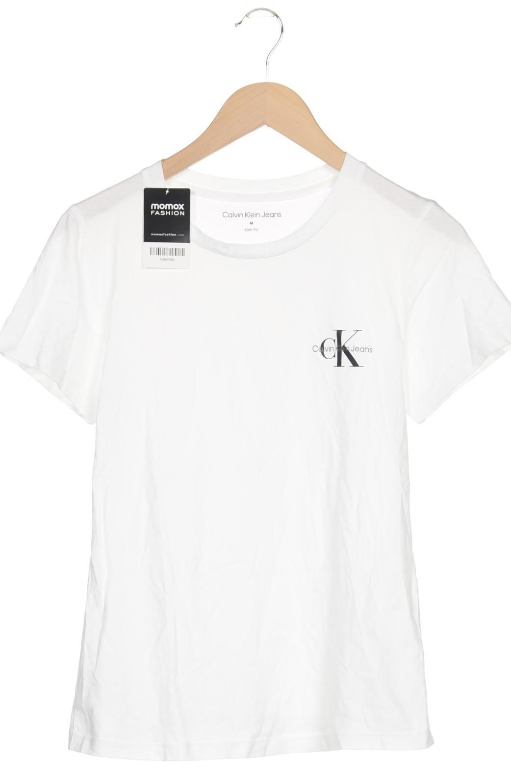 

Calvin Klein Jeans Damen T-Shirt, weiß, Gr. 38