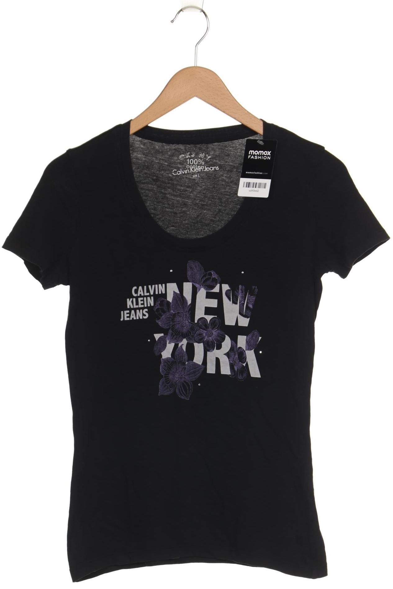 

Calvin Klein Jeans Damen T-Shirt, schwarz, Gr. 42