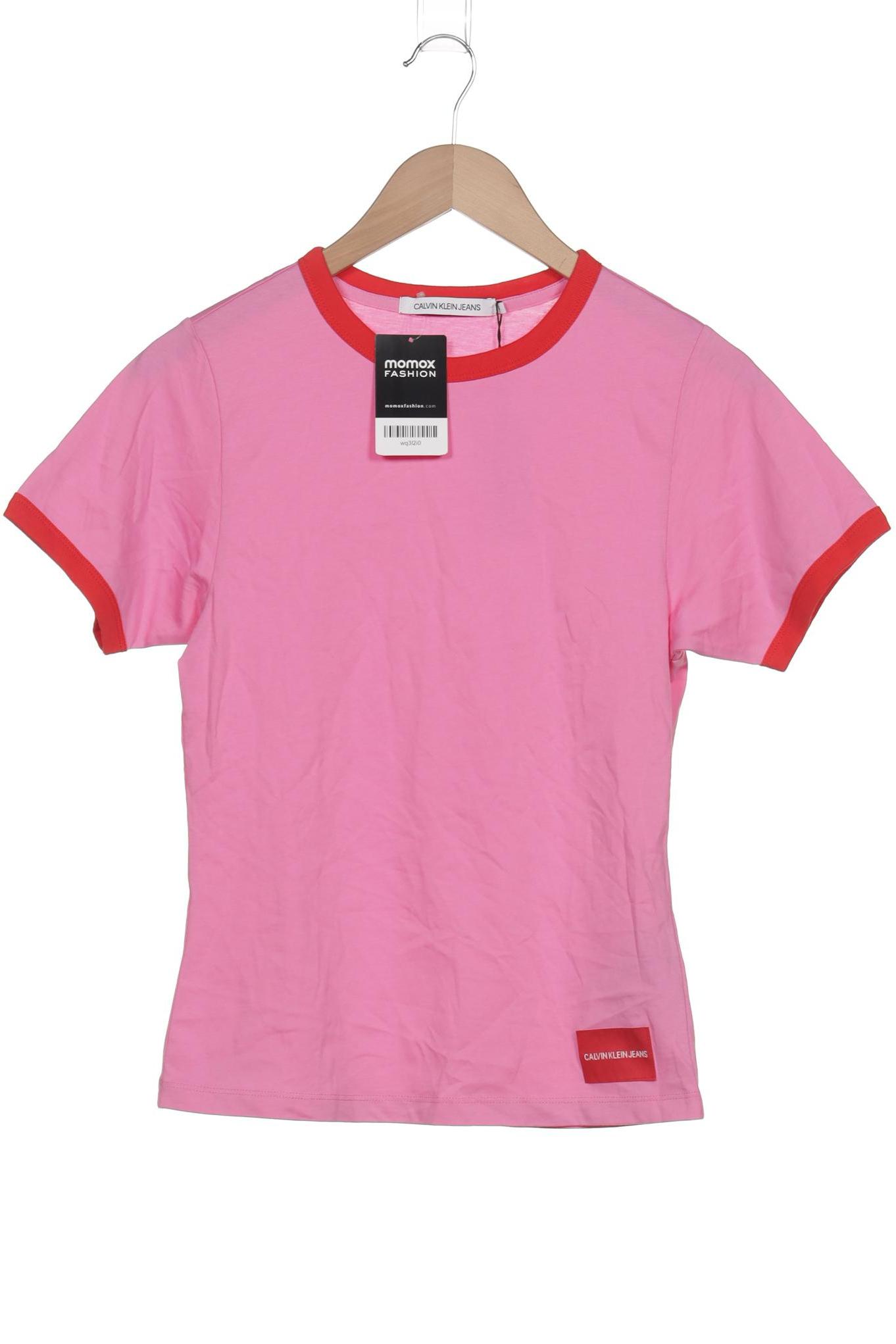 

Calvin Klein Jeans Damen T-Shirt, pink, Gr. 36