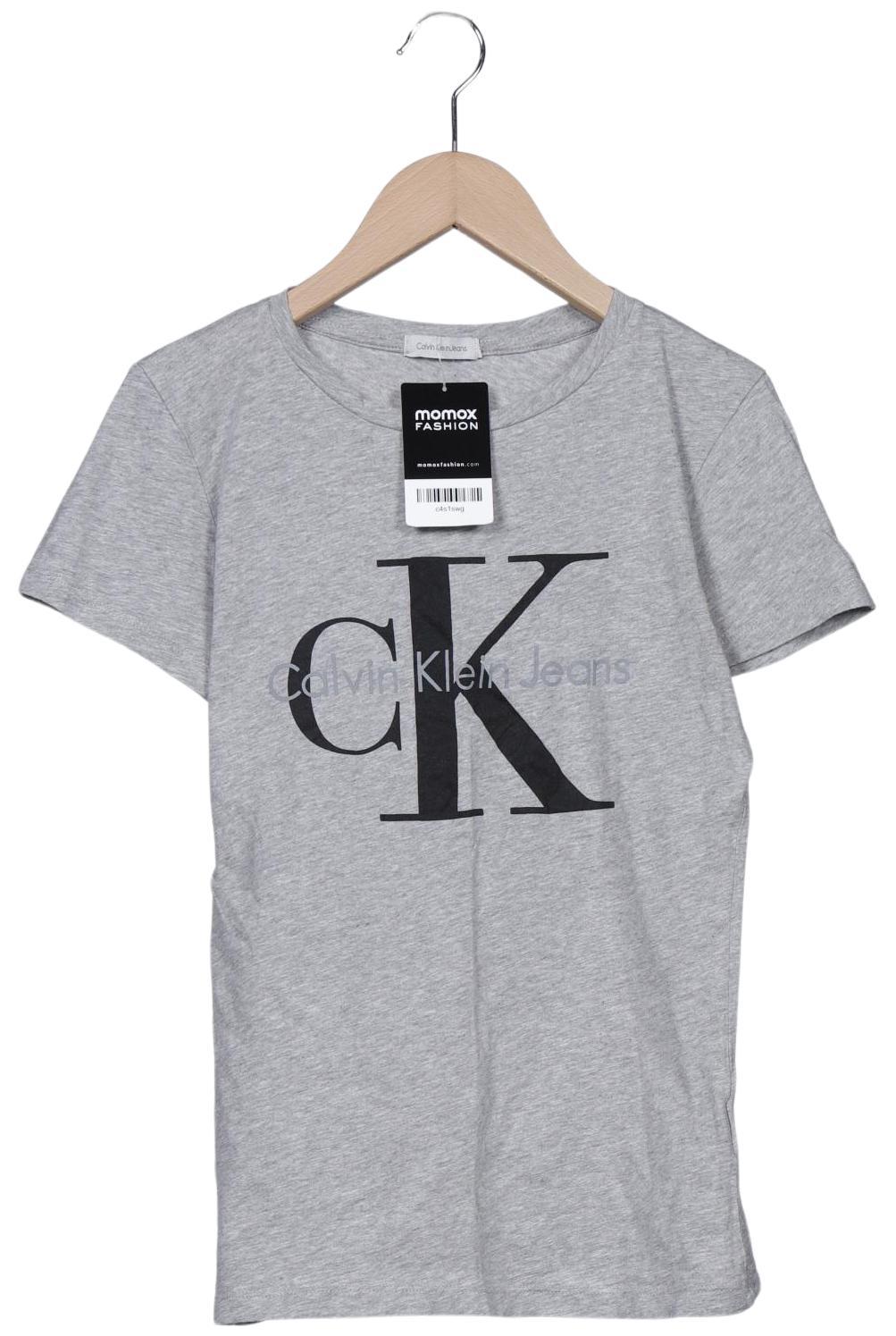 

Calvin Klein Jeans Damen T-Shirt, grau, Gr. 36