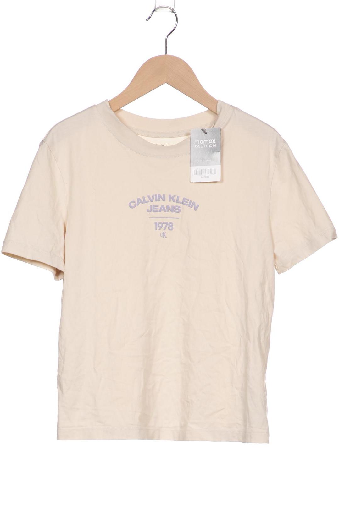 

Calvin Klein Jeans Damen T-Shirt, beige, Gr. 42