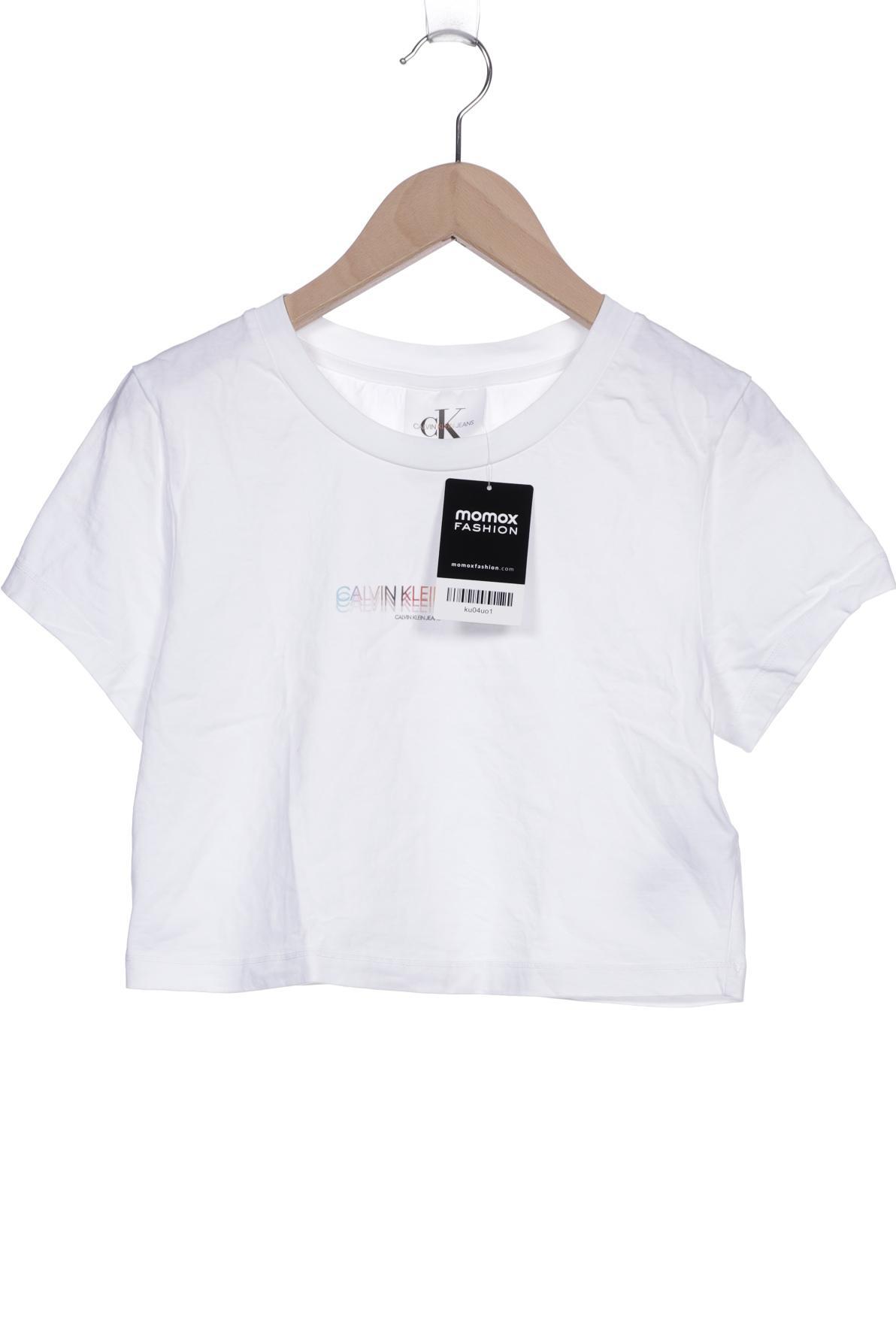 

Calvin Klein Jeans Damen T-Shirt, weiß, Gr. 36