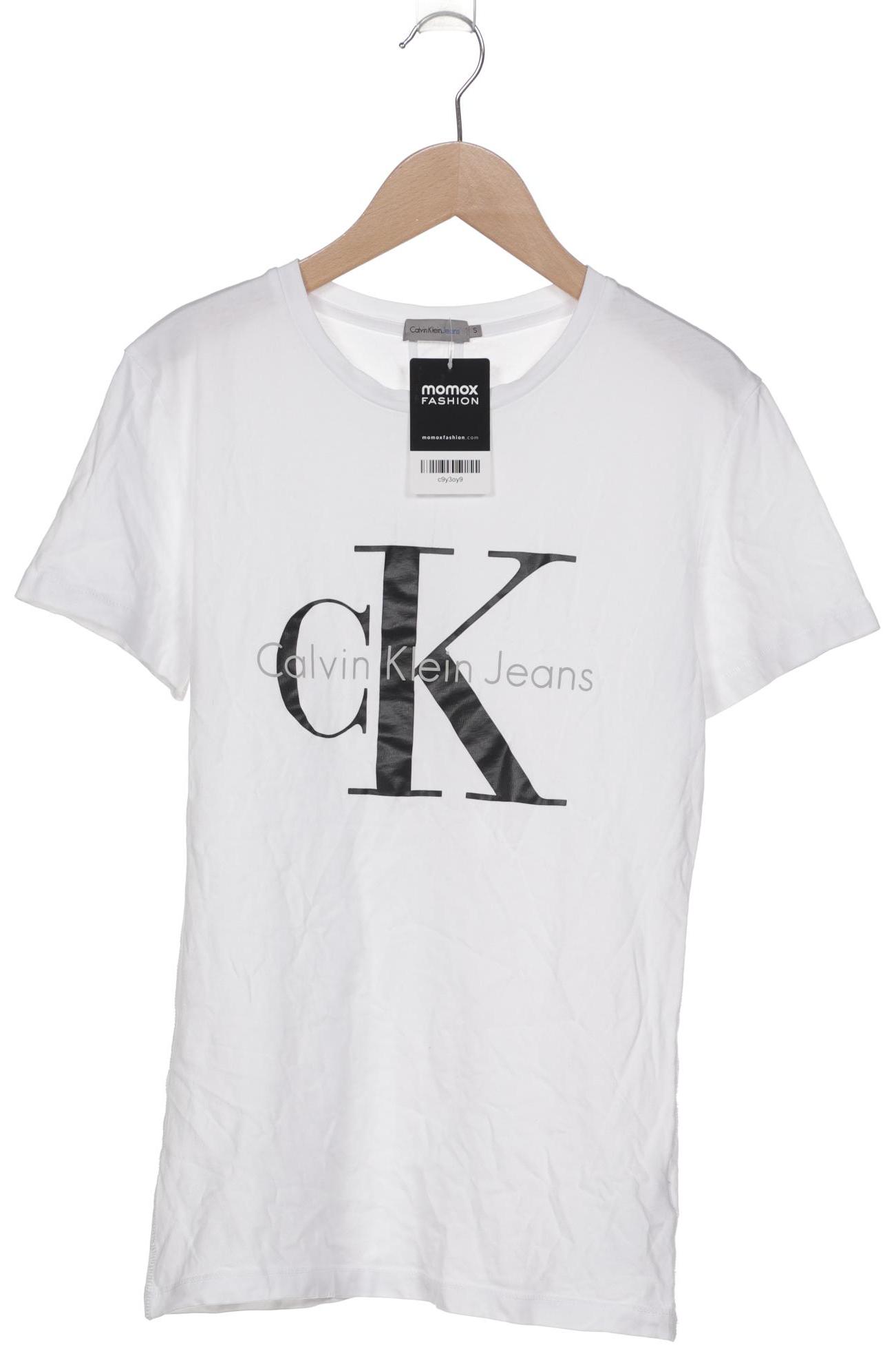 

Calvin Klein Jeans Damen T-Shirt, weiß, Gr. 36