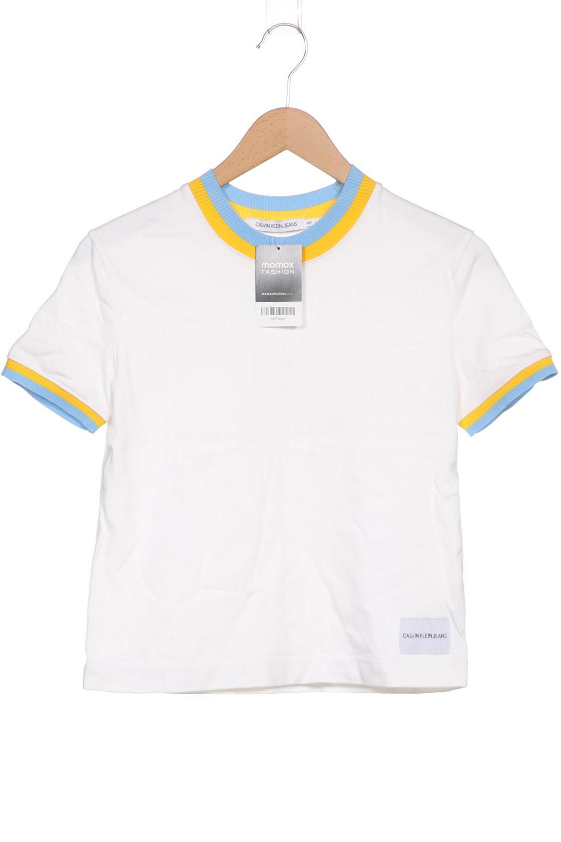 

Calvin Klein Jeans Damen T-Shirt, weiß, Gr. 34