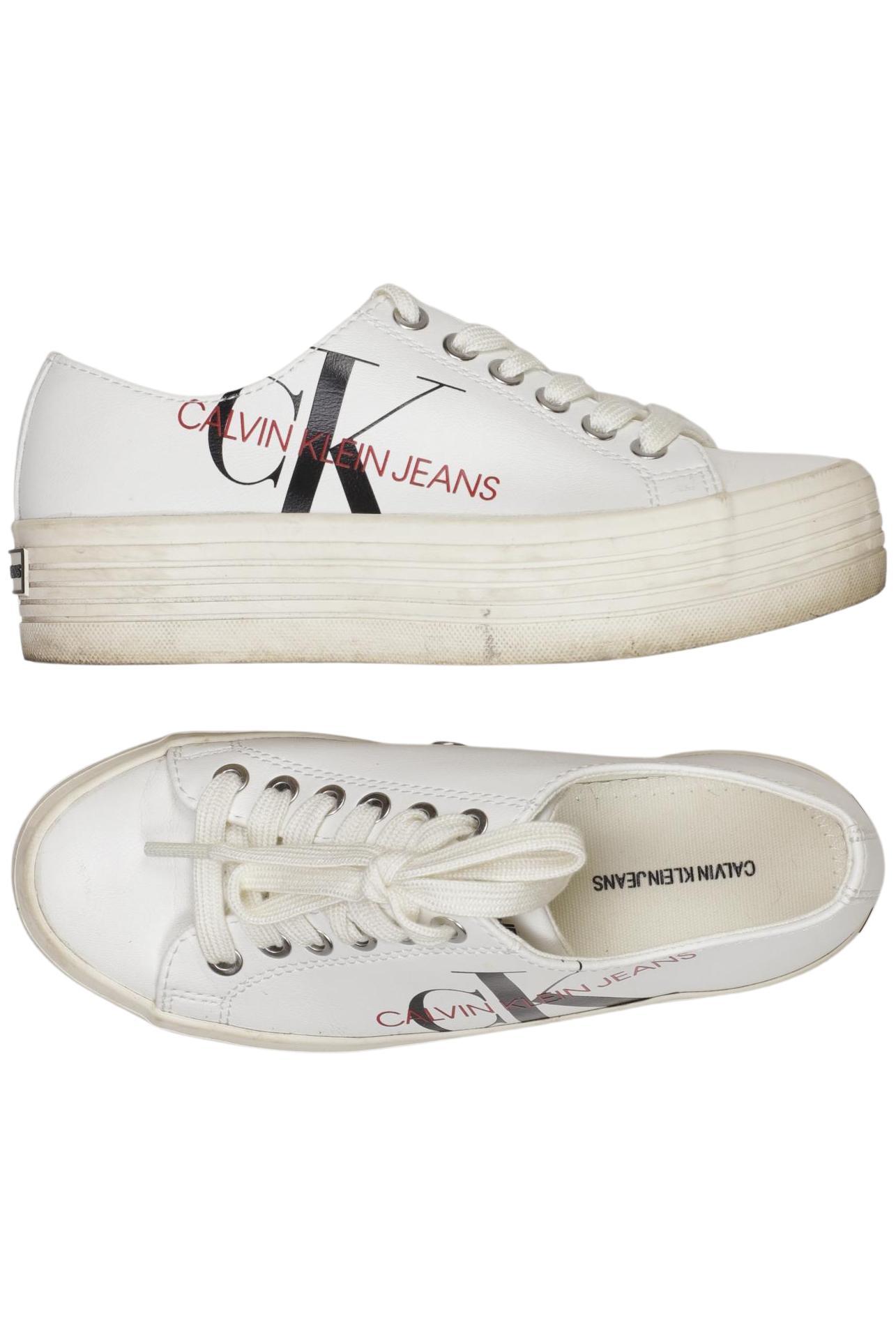 

Calvin Klein Jeans Damen Sneakers, weiß, Gr. 36
