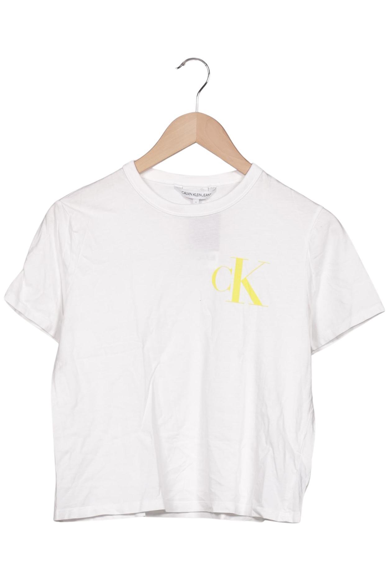 

Calvin Klein Jeans Damen T-Shirt, weiß, Gr. 36