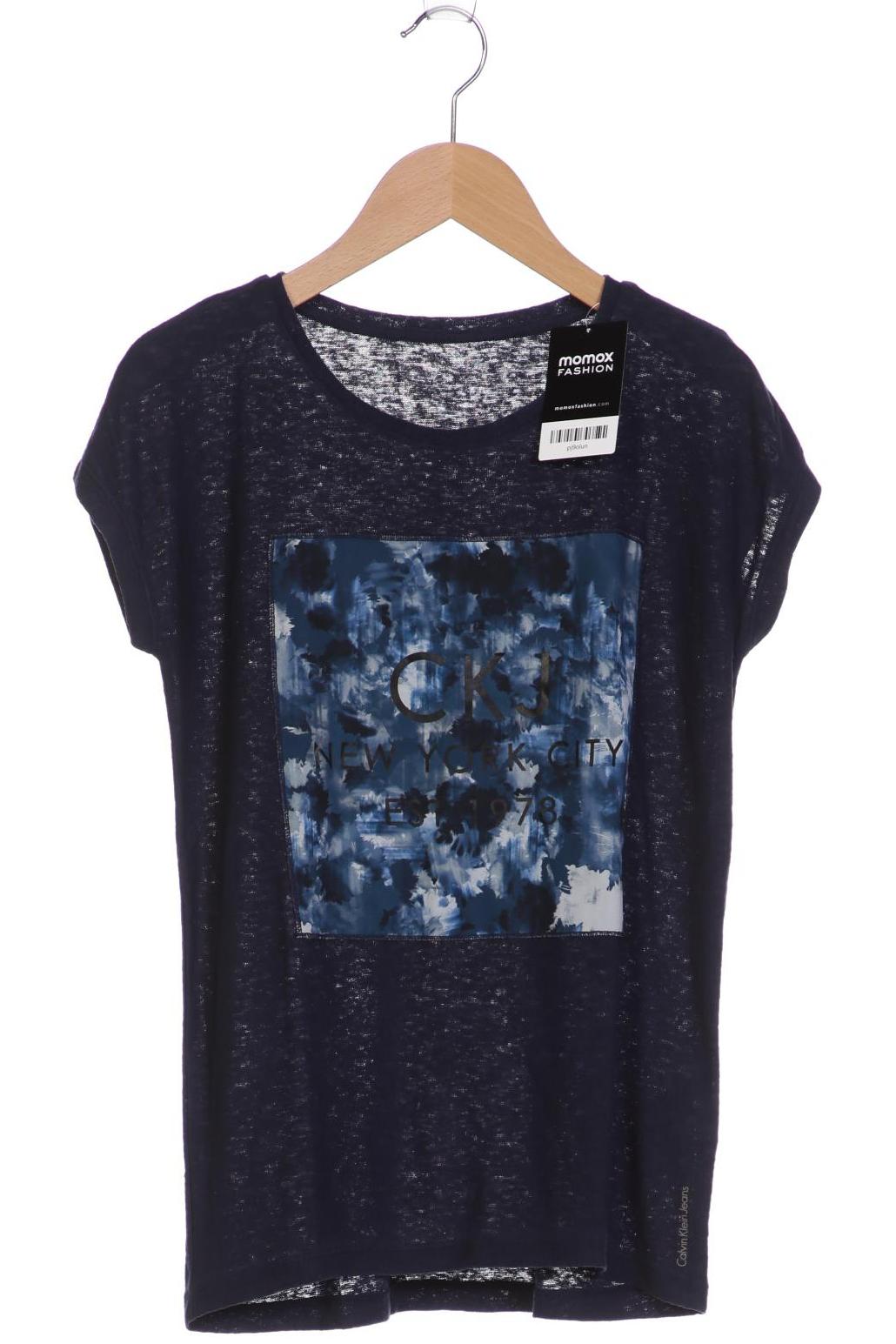 

Calvin Klein Jeans Damen T-Shirt, marineblau, Gr. 34