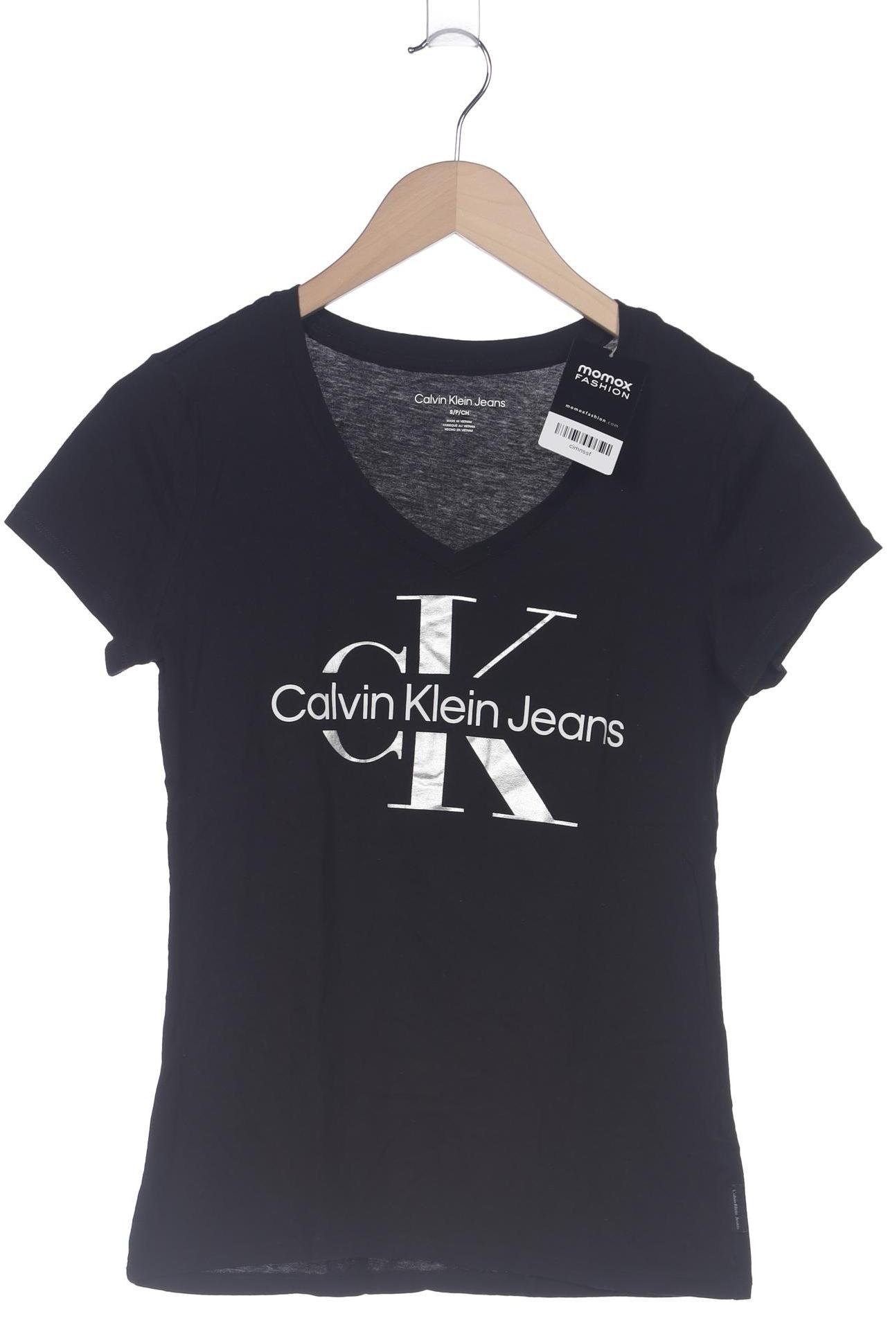 

Calvin Klein Jeans Damen T-Shirt, schwarz, Gr. 36