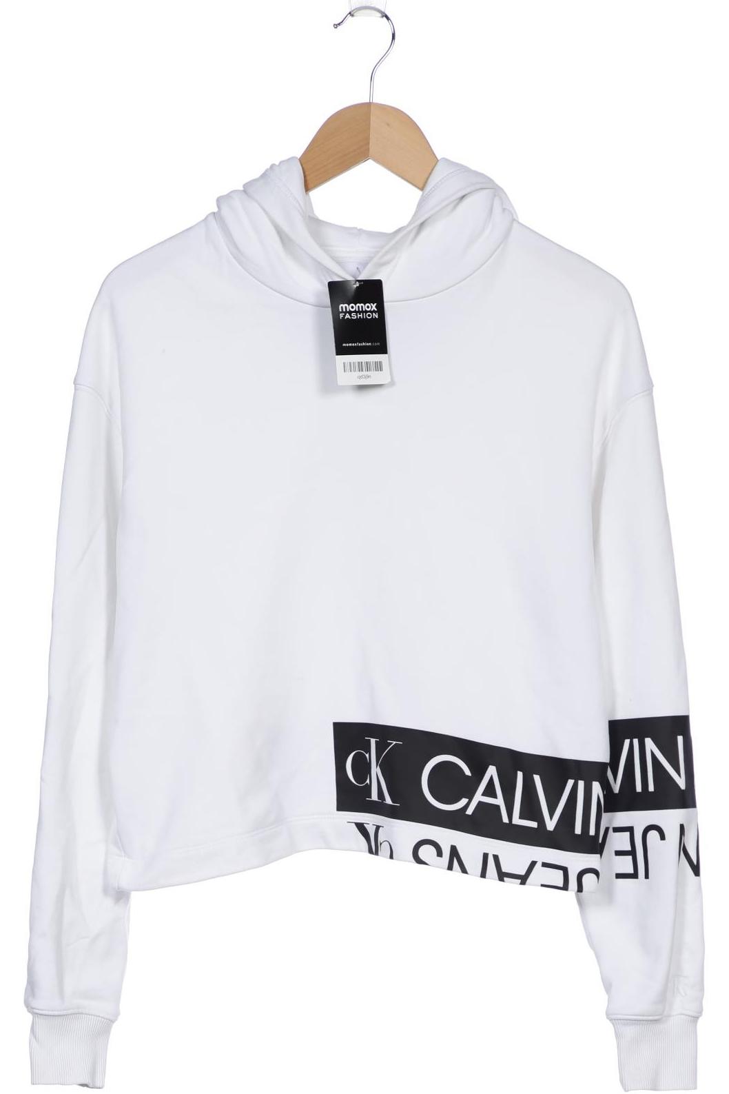 

Calvin Klein Jeans Damen Kapuzenpullover, weiß