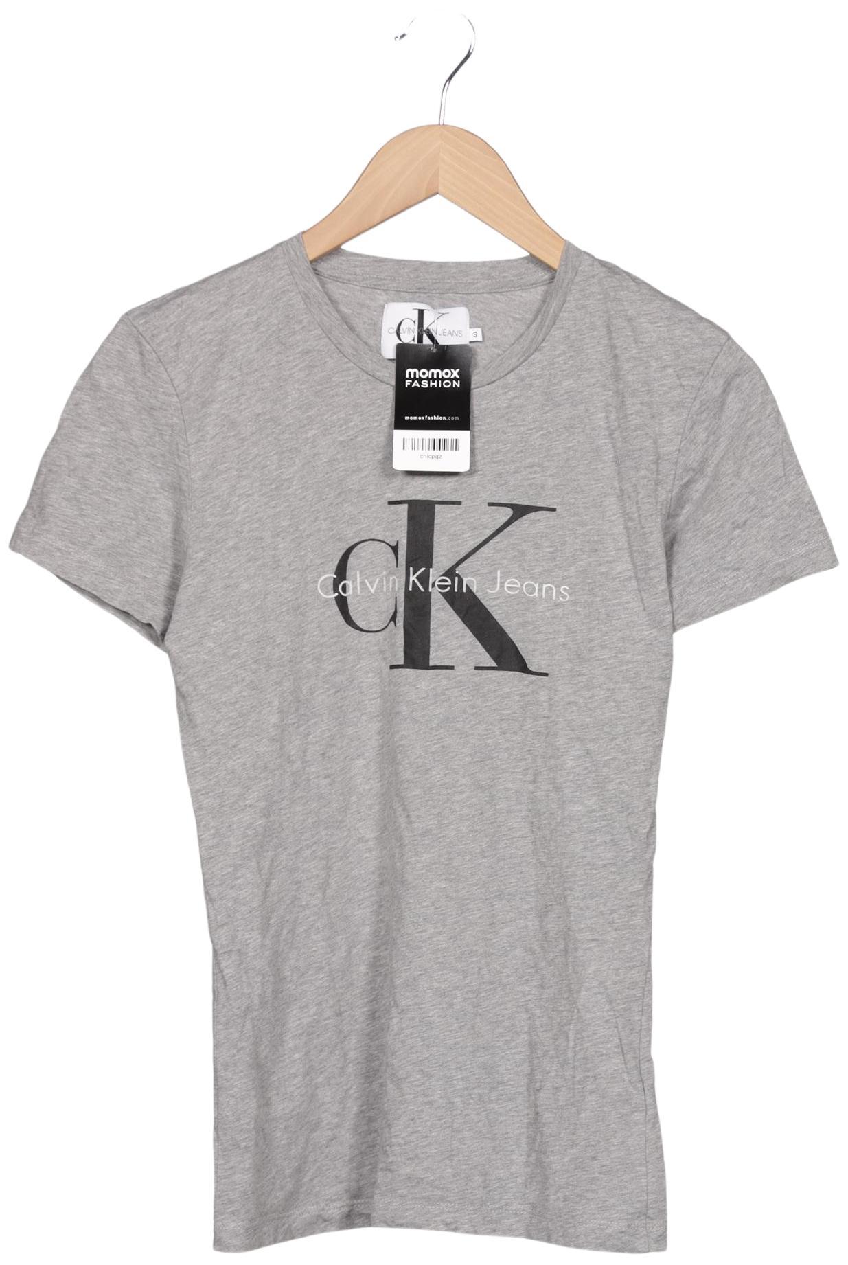 

Calvin Klein Jeans Damen T-Shirt, grau, Gr. 36