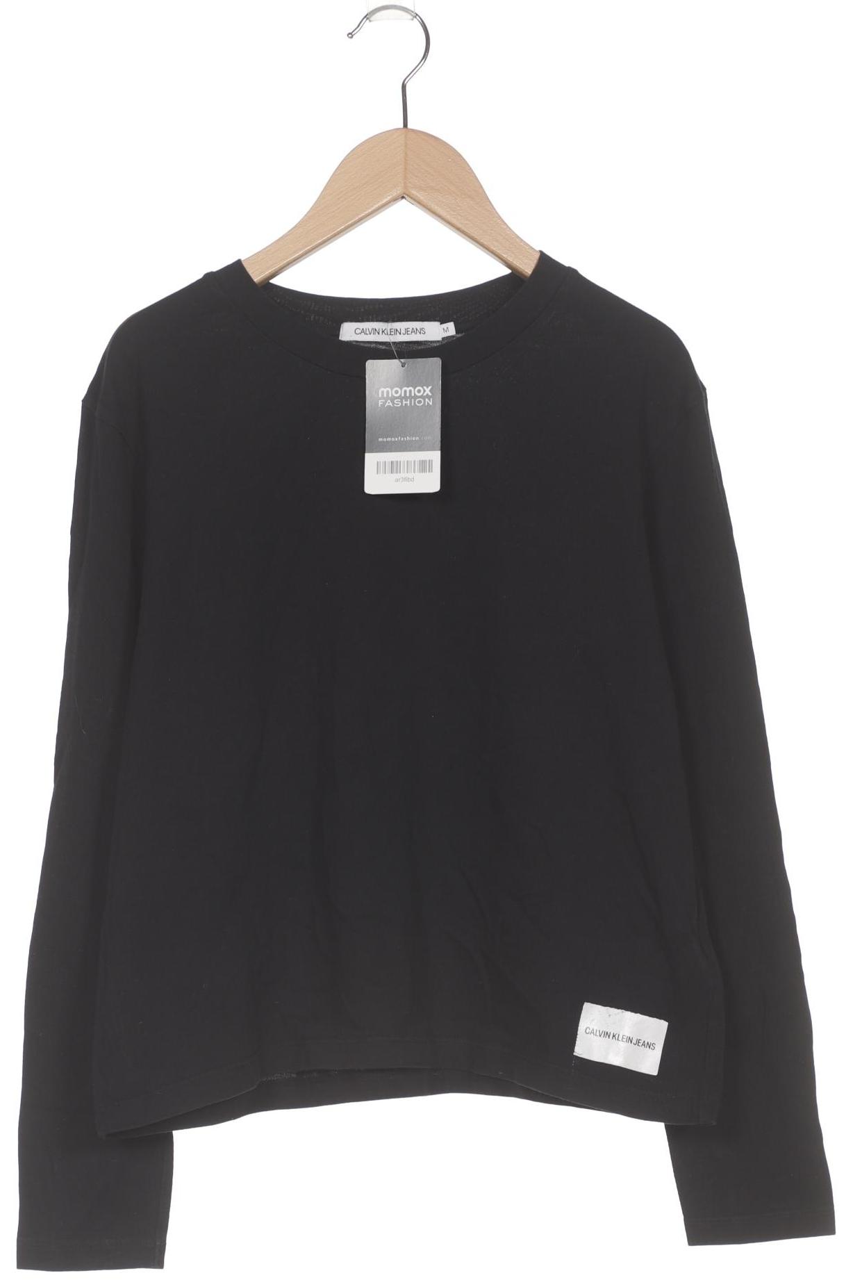 

Calvin Klein Jeans Damen Langarmshirt, schwarz, Gr. 38