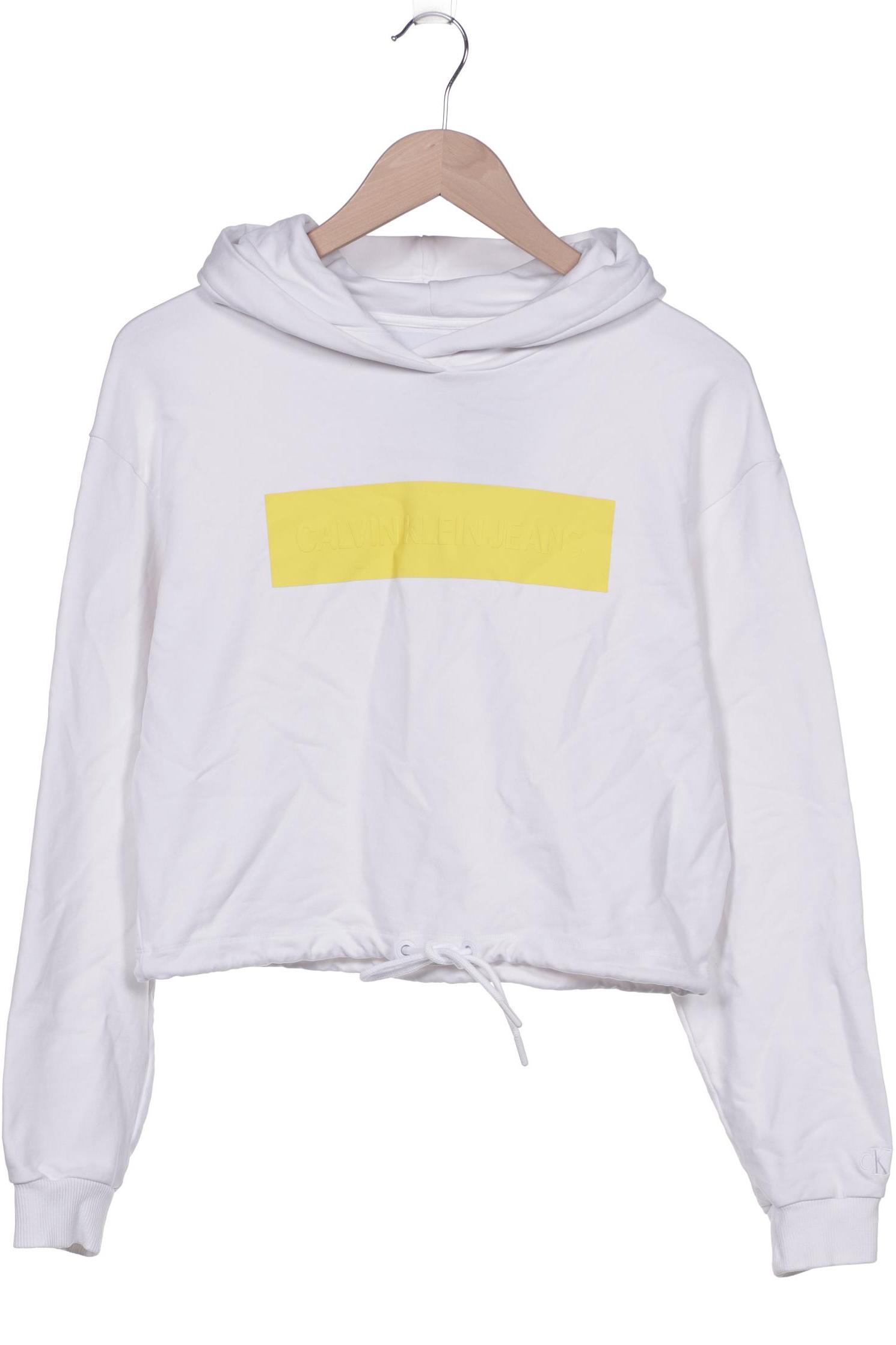 

Calvin Klein Jeans Damen Kapuzenpullover, weiß