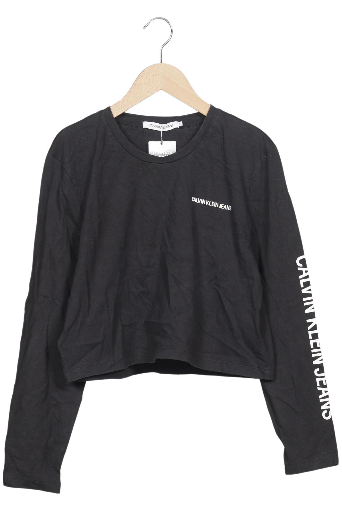 

Calvin Klein Jeans Damen Langarmshirt, schwarz, Gr. 42