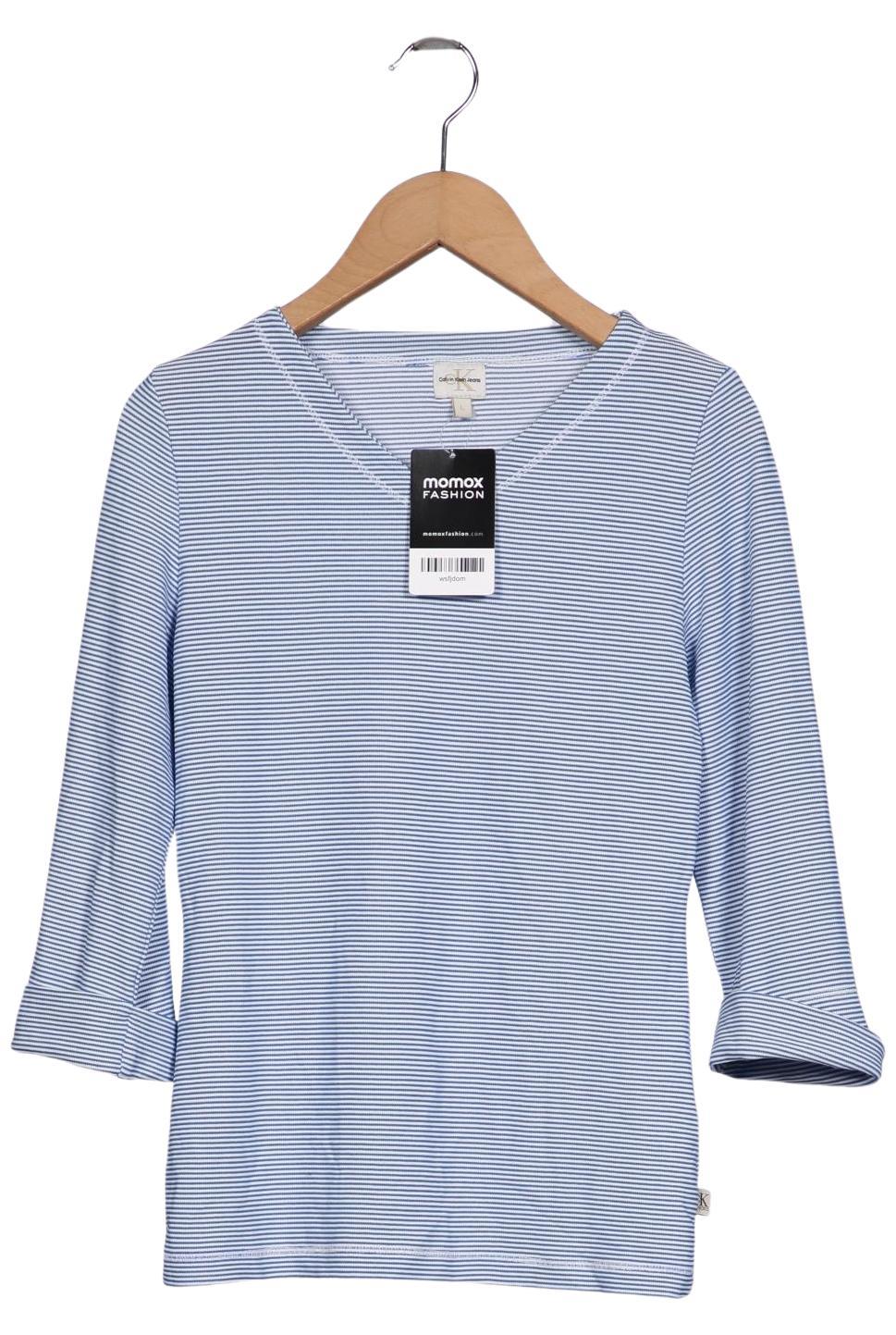 

Calvin Klein Jeans Damen Langarmshirt, blau, Gr. 42