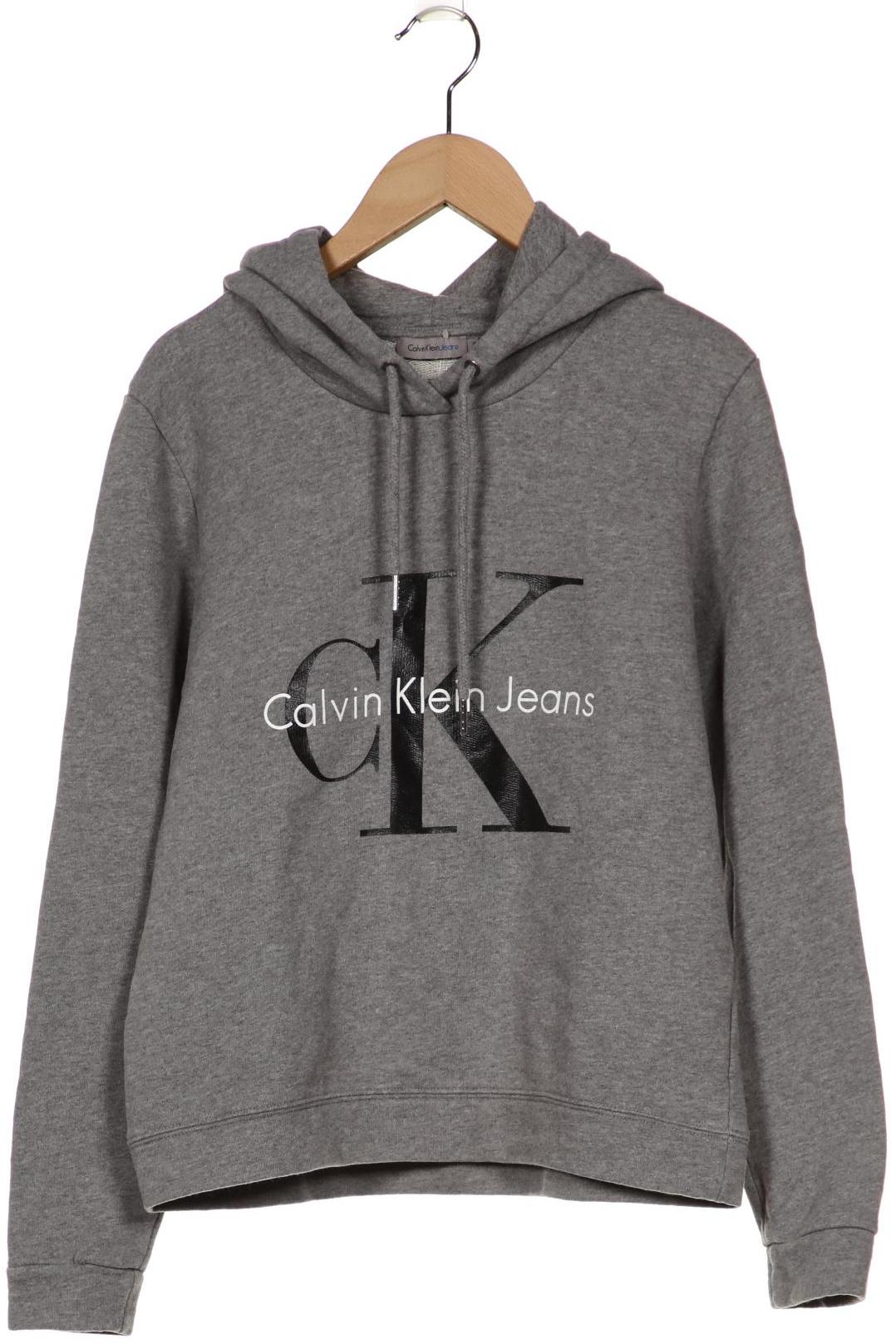 

Calvin Klein Jeans Damen Kapuzenpullover, grau, Gr. 36