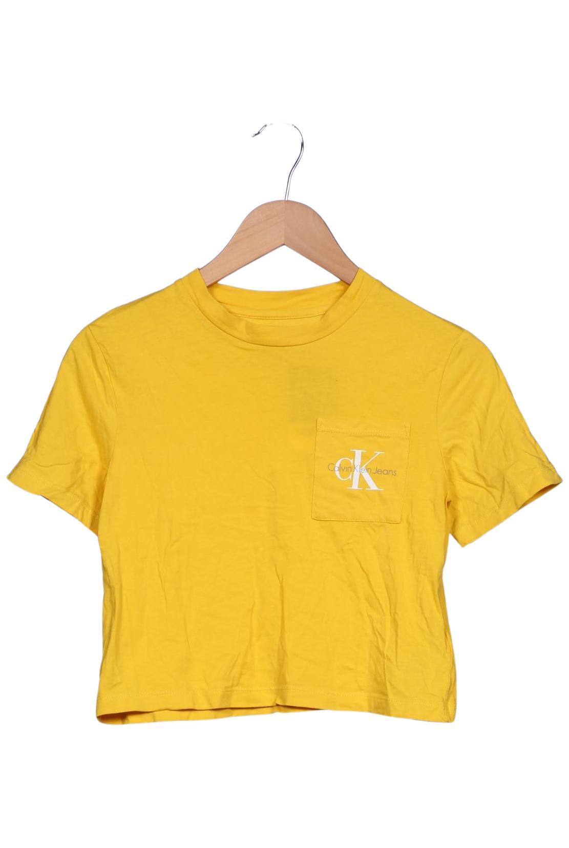 

Calvin Klein Jeans Damen T-Shirt, gelb, Gr. 34