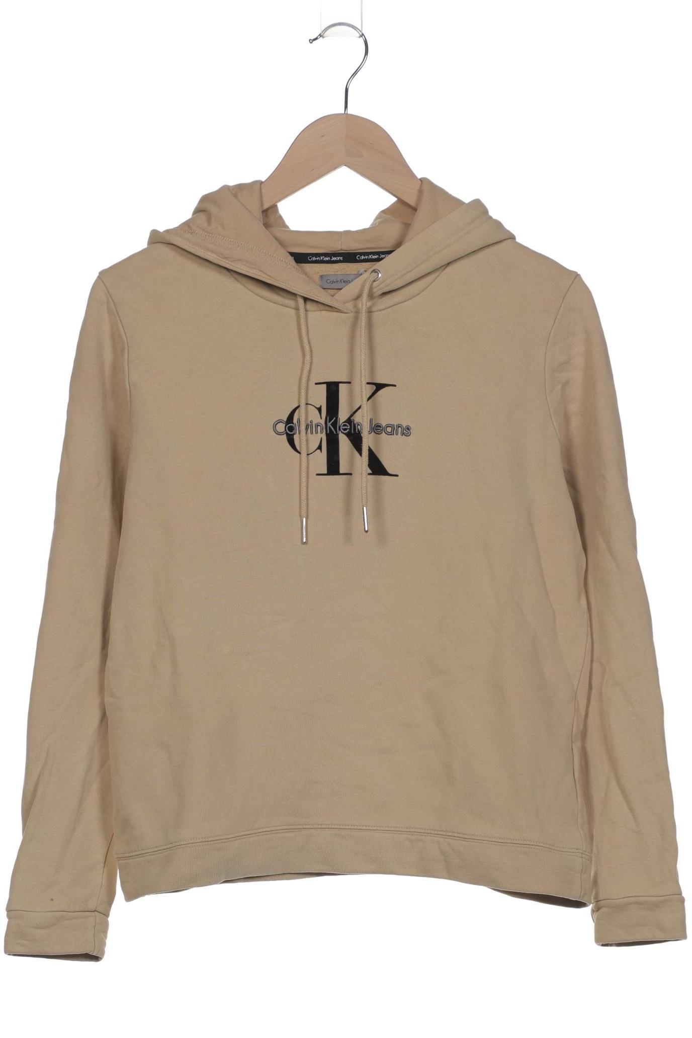 

Calvin Klein Jeans Damen Kapuzenpullover, beige, Gr. 42