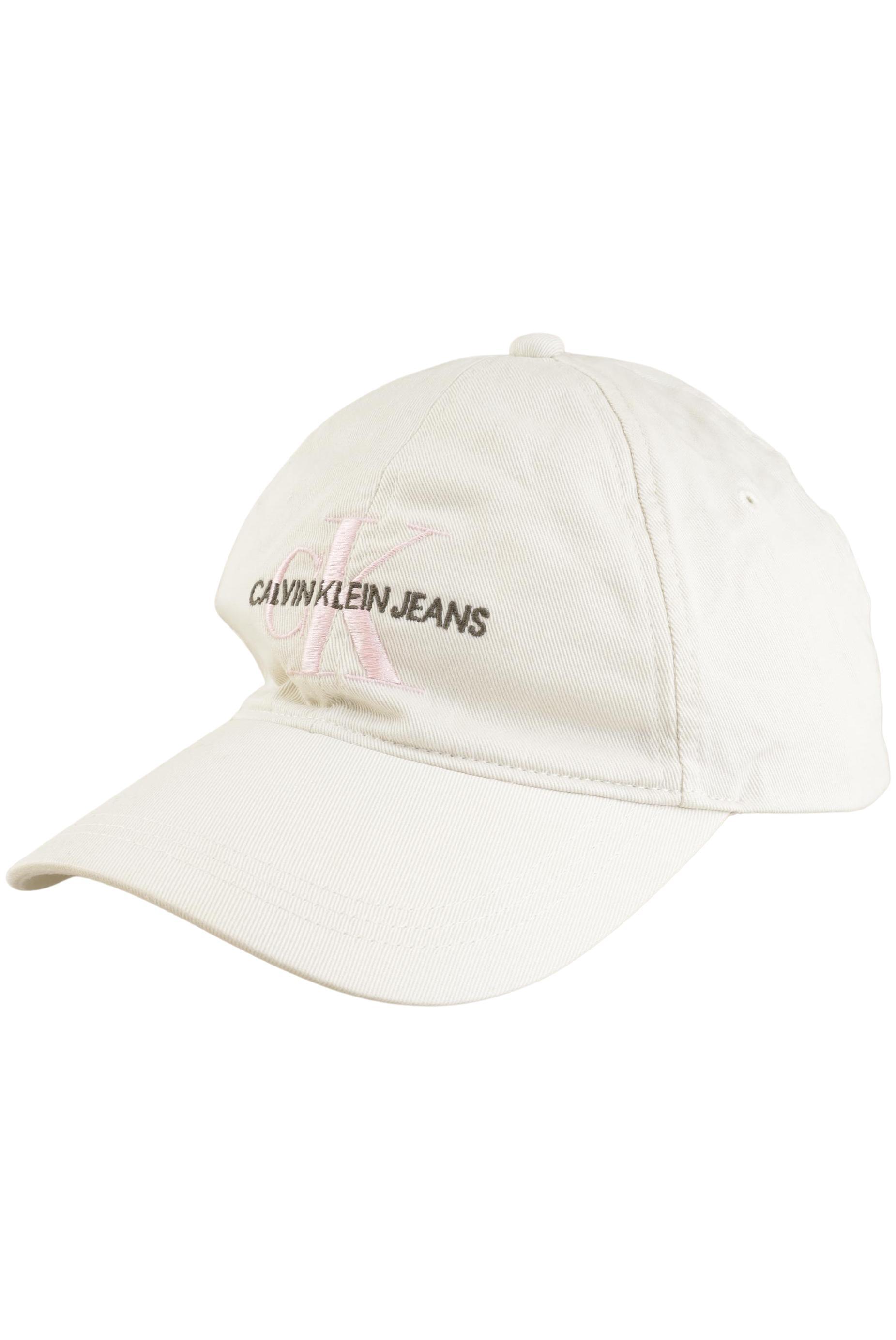 

Calvin Klein Jeans Damen Hut/Mütze, weiß, Gr. uni