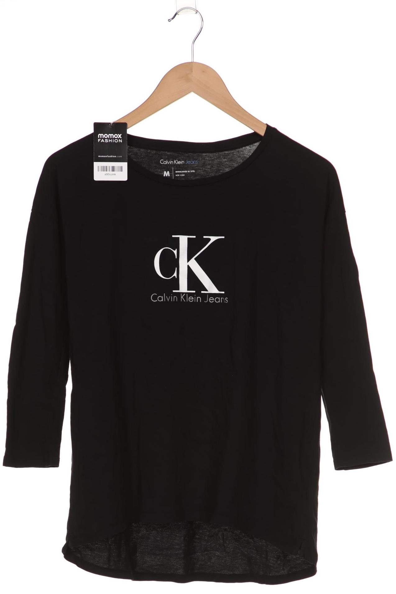 

Calvin Klein Jeans Damen Langarmshirt, schwarz, Gr. 38