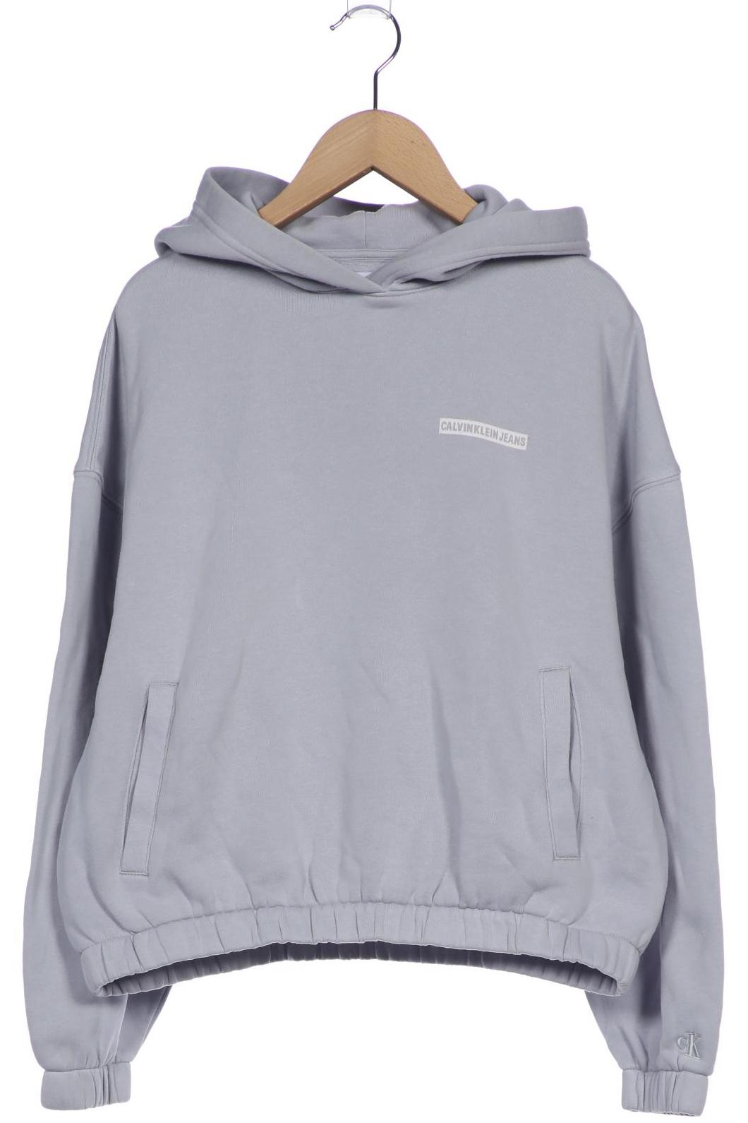 

Calvin Klein Jeans Damen Kapuzenpullover, grau, Gr. 36