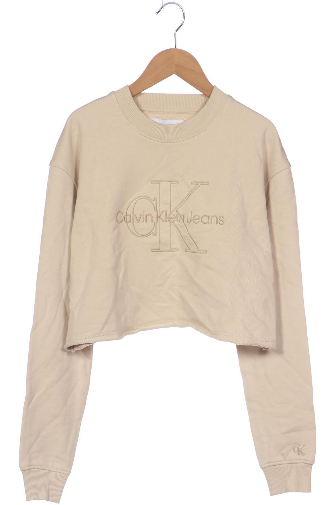 

Calvin Klein Jeans Damen Sweatshirt, beige, Gr. 36