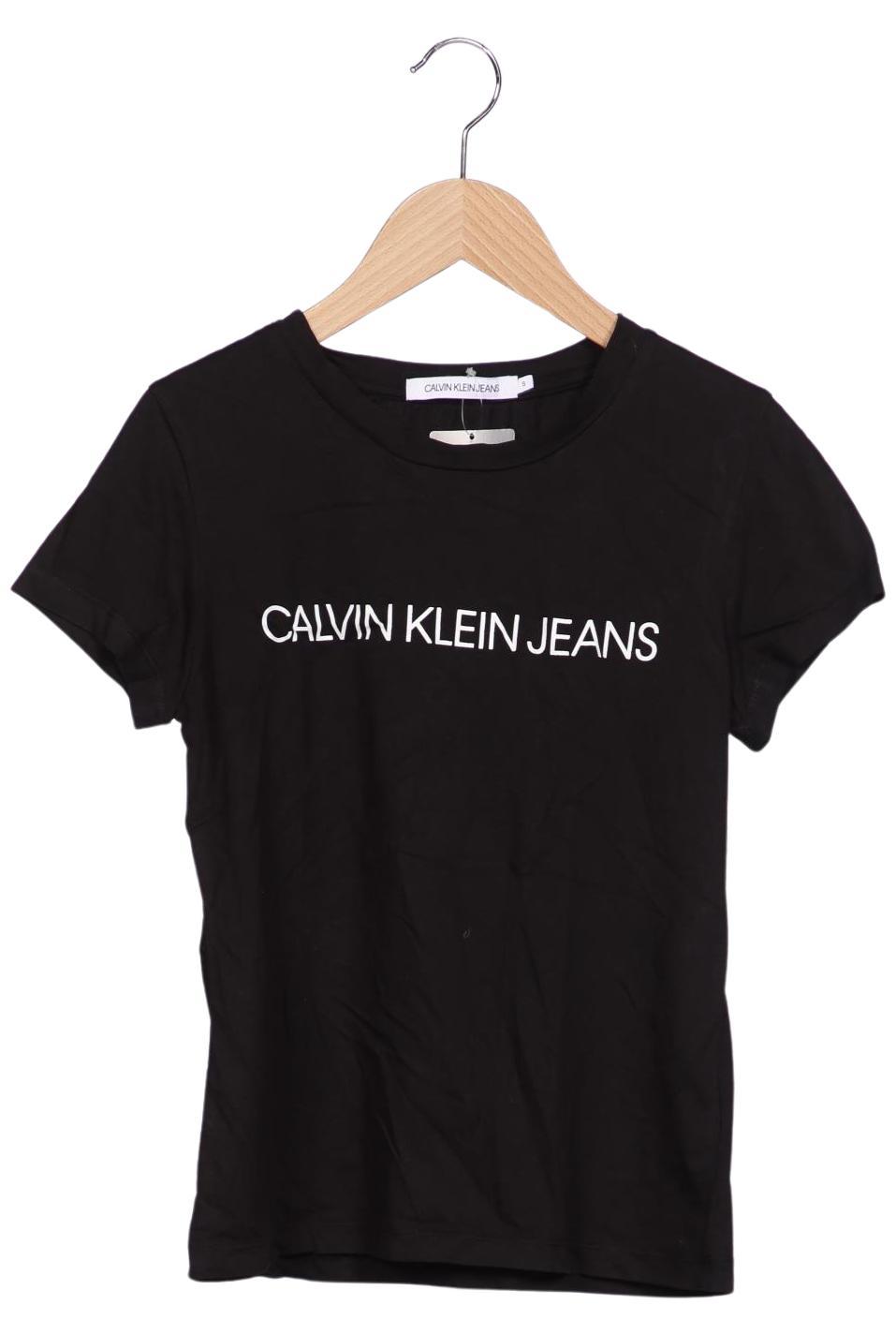 

Calvin Klein Jeans Damen T-Shirt, schwarz, Gr. 36
