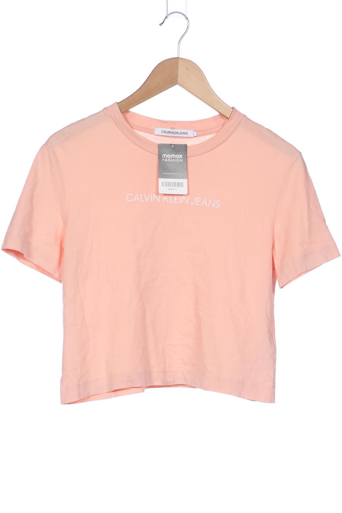 

Calvin Klein Jeans Damen T-Shirt, pink, Gr. 36