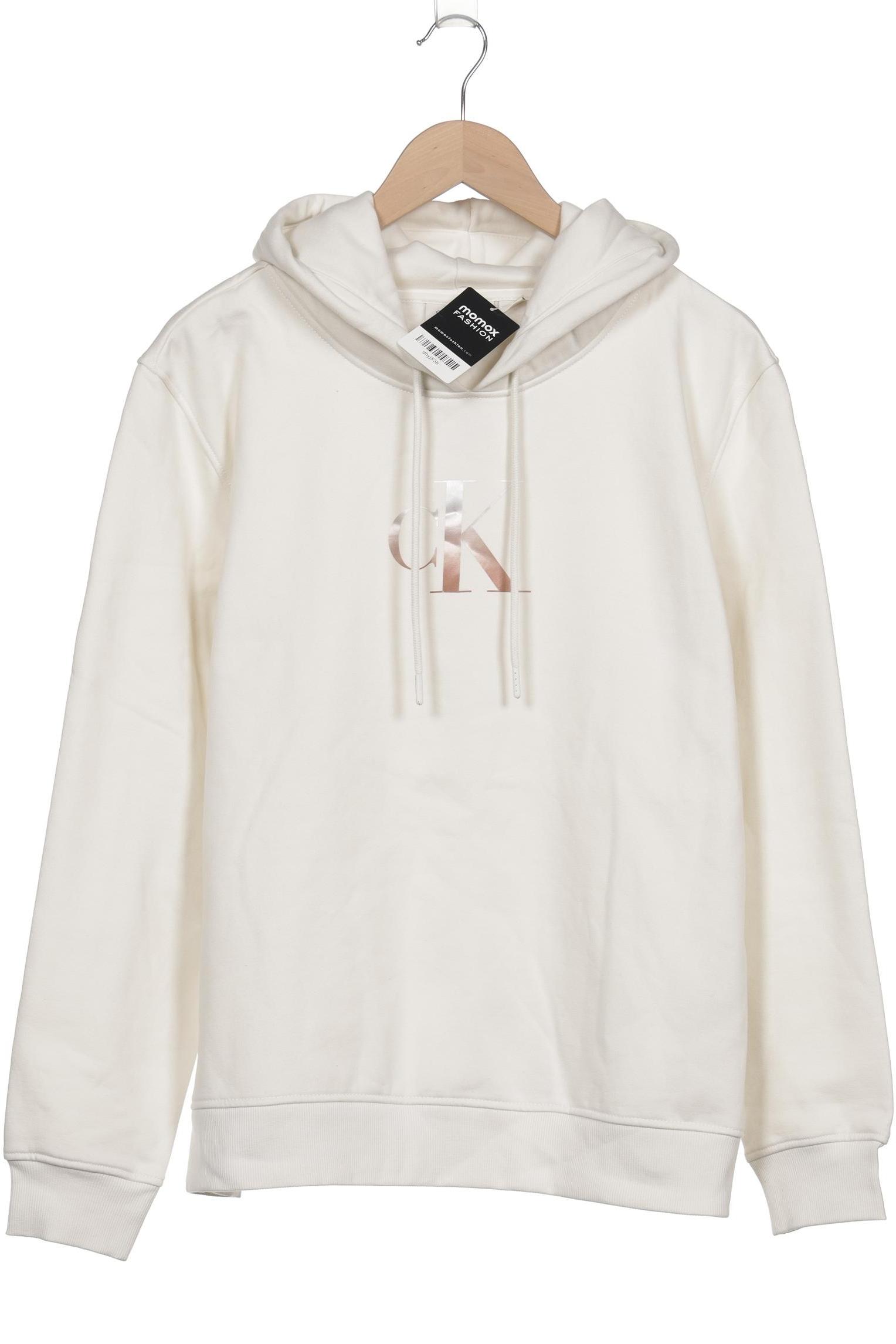 

Calvin Klein Jeans Damen Kapuzenpullover, weiß, Gr. 46