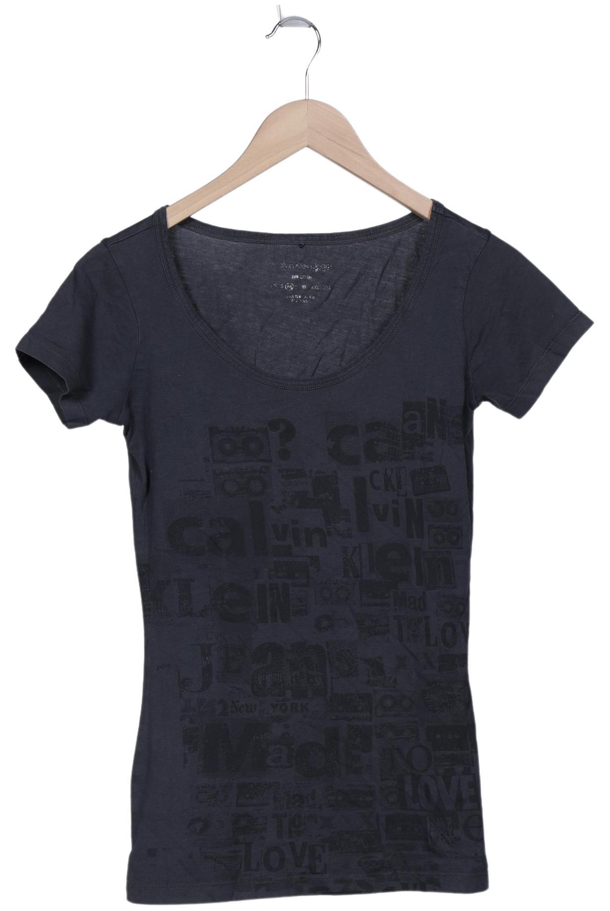 

Calvin Klein Jeans Damen T-Shirt, grau, Gr. 38