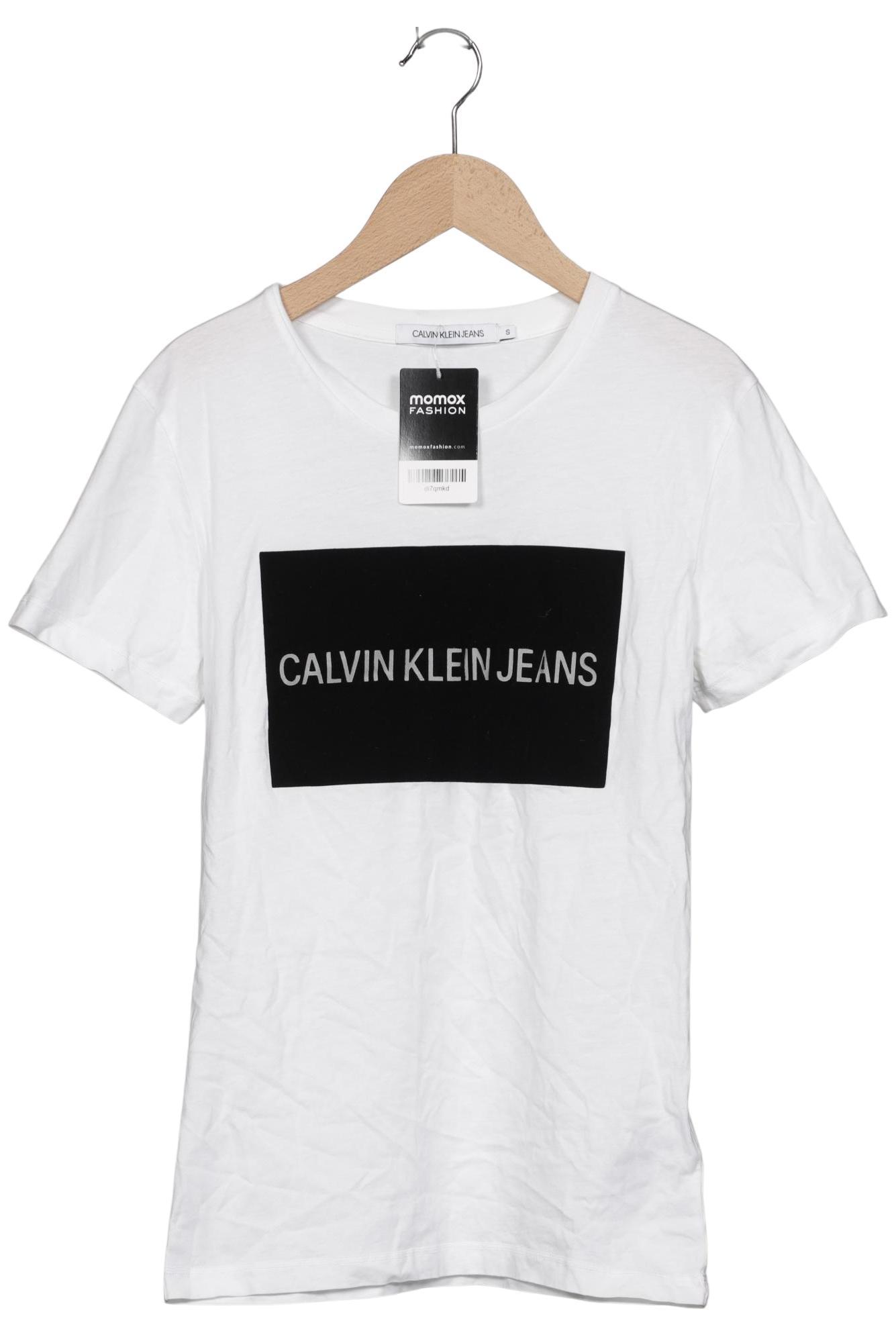 

Calvin Klein Jeans Damen T-Shirt, weiß, Gr. 36