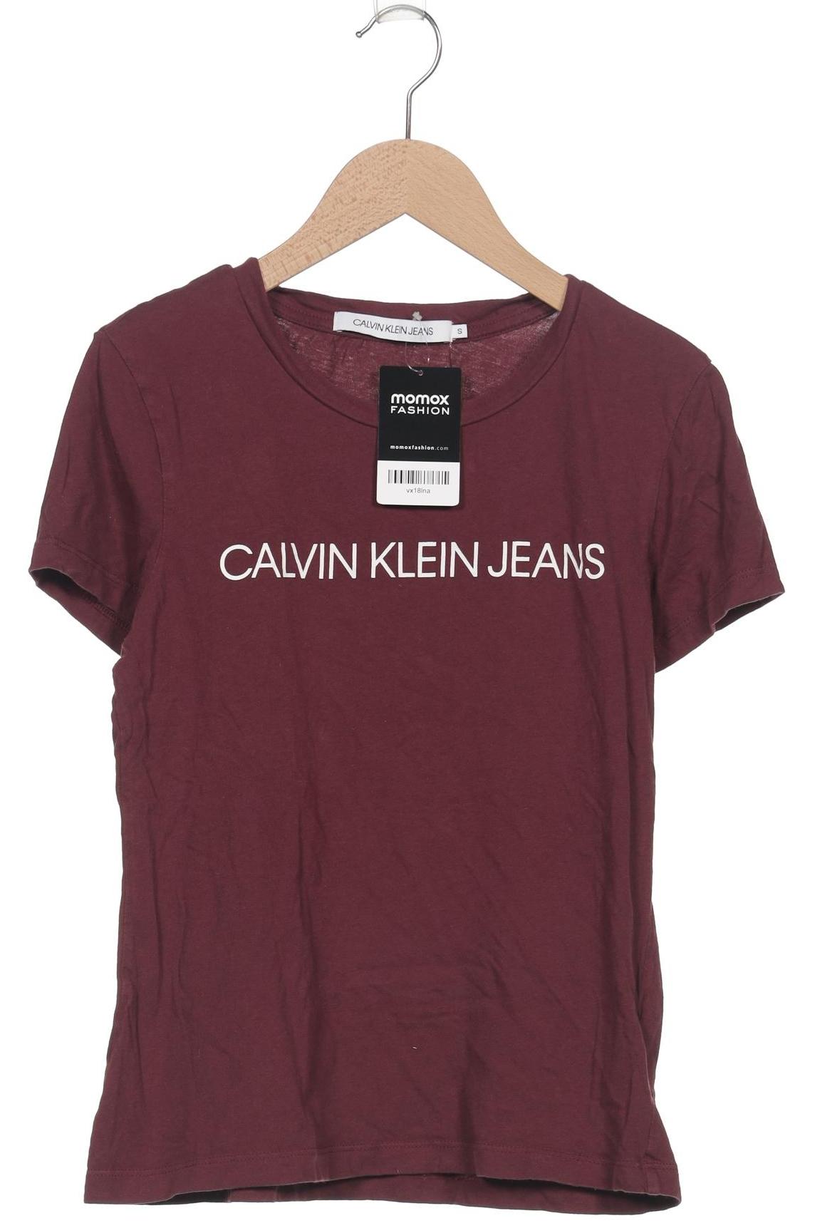 

Calvin Klein Jeans Damen T-Shirt, bordeaux, Gr. 36