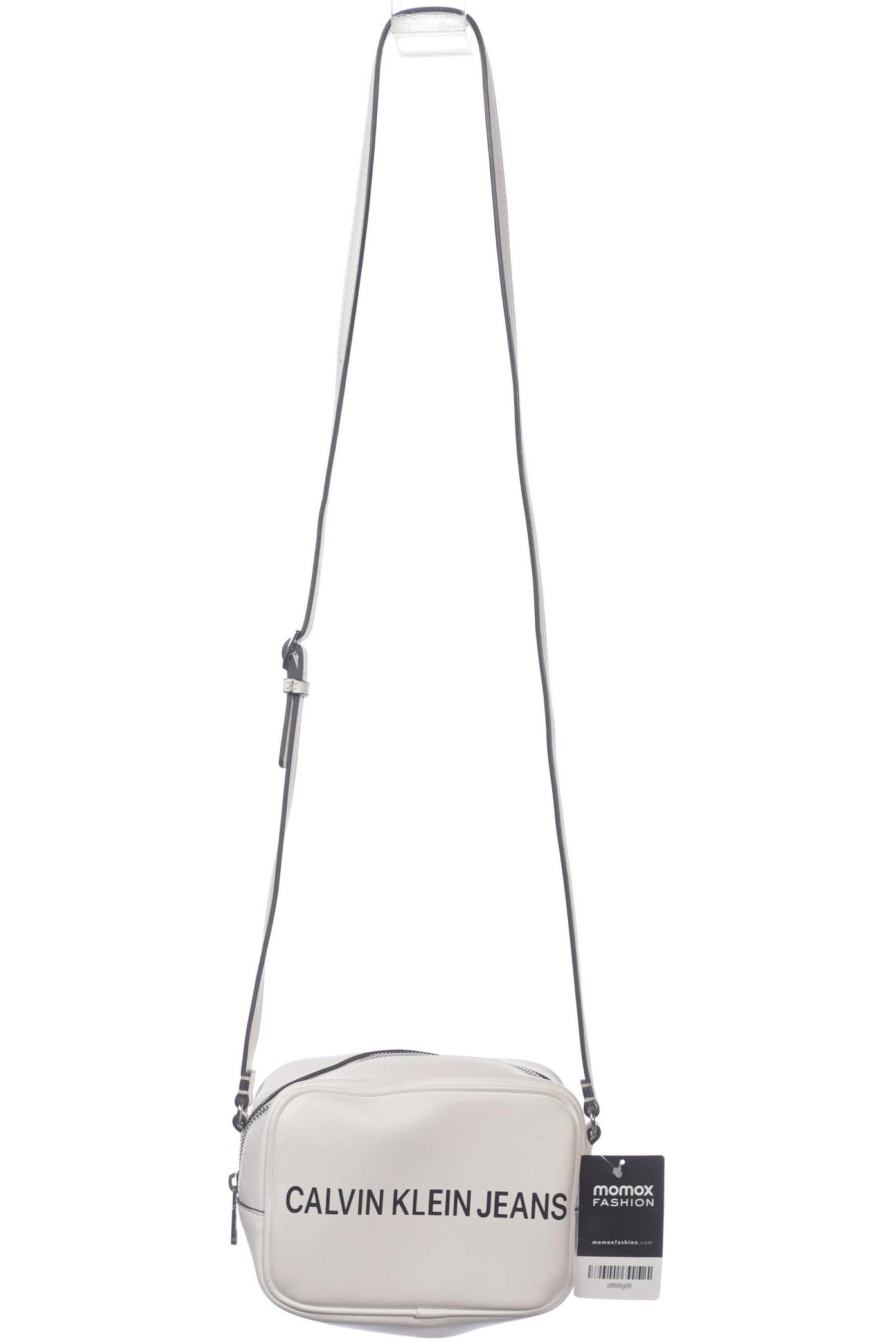 

Calvin Klein Jeans Damen Handtasche, weiß, Gr.