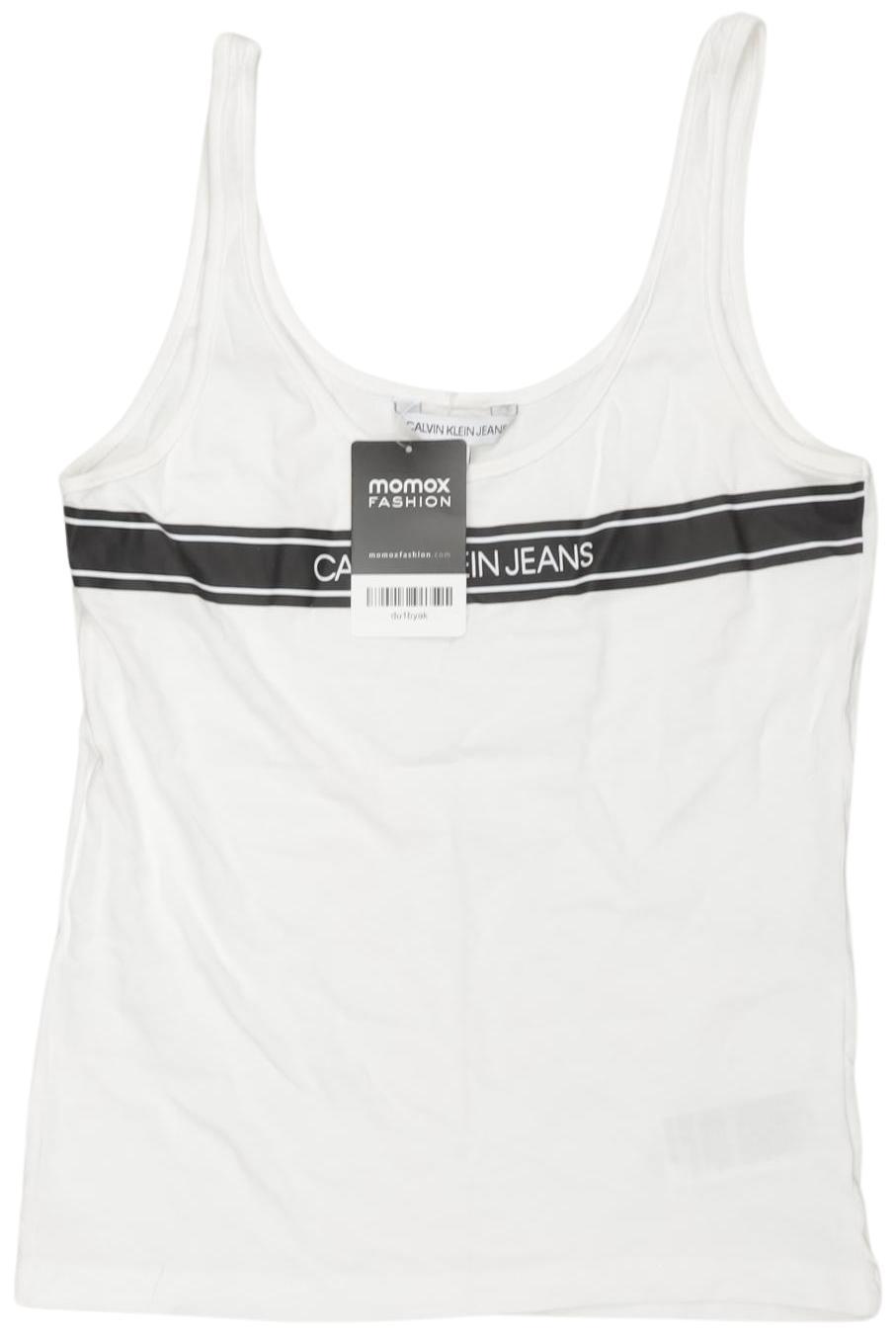 

Calvin Klein Jeans Damen Top, weiß, Gr. 34