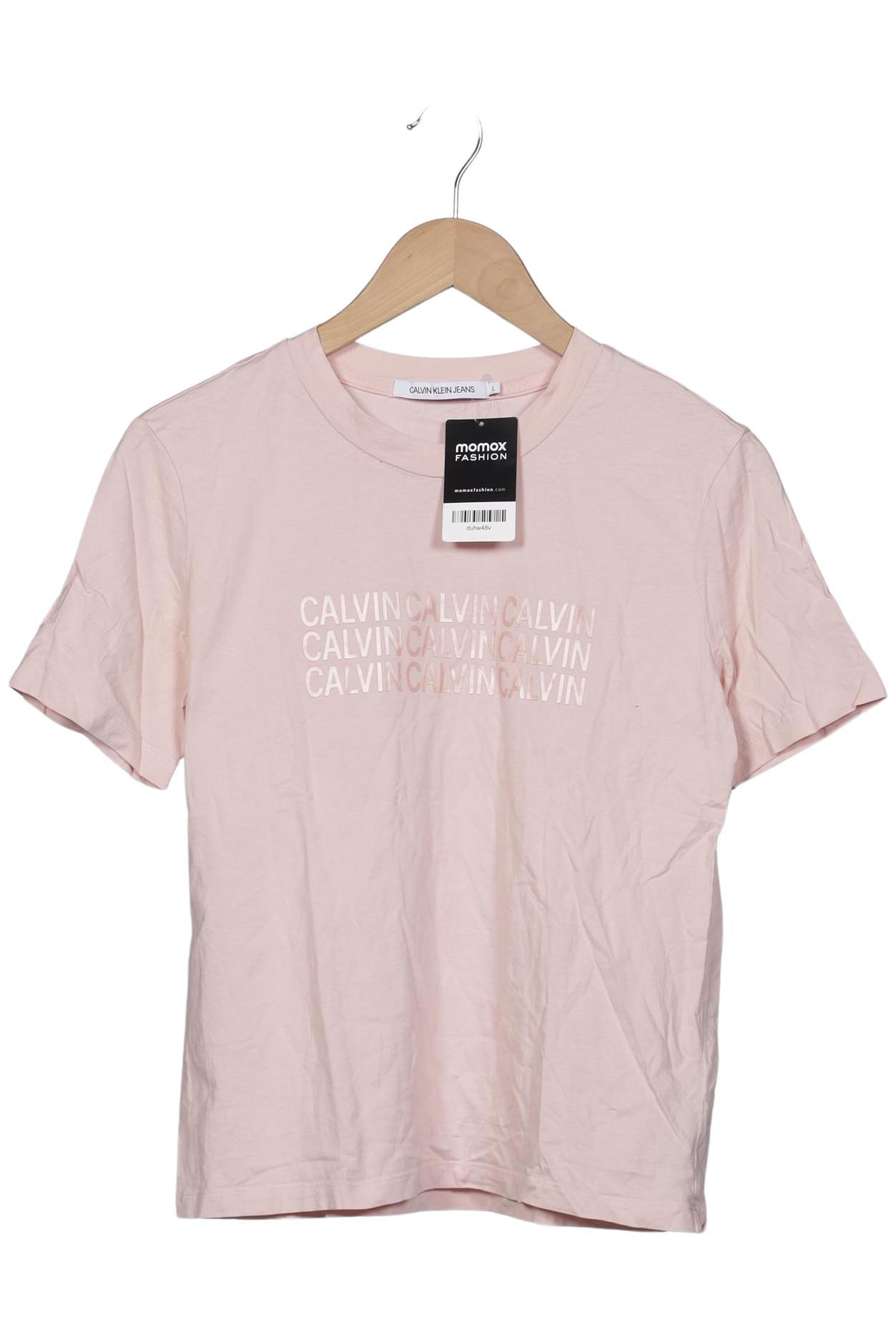 

Calvin Klein Jeans Damen T-Shirt, pink, Gr. 42