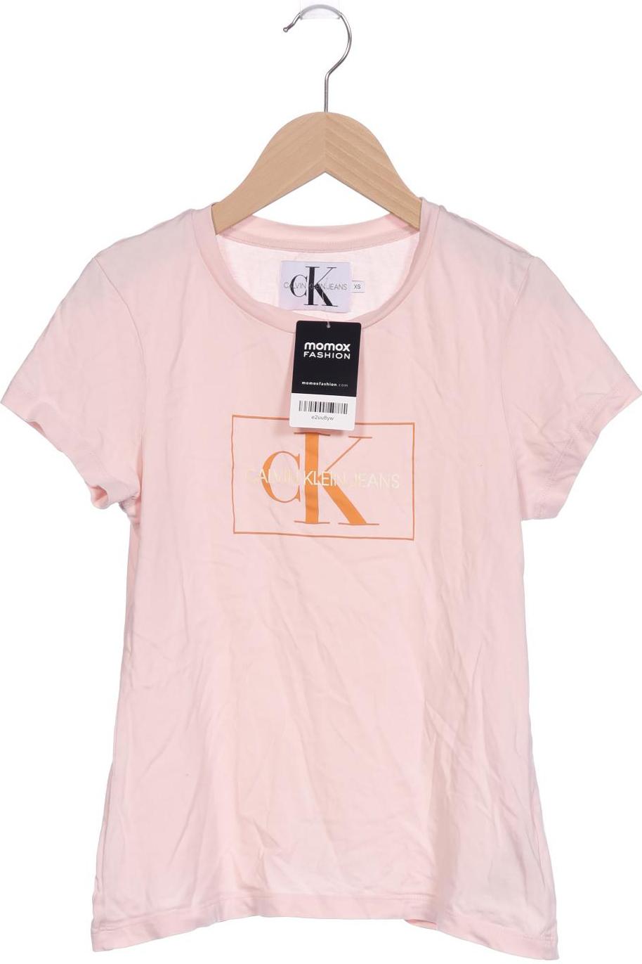 

Calvin Klein Jeans Damen T-Shirt, pink, Gr. 34