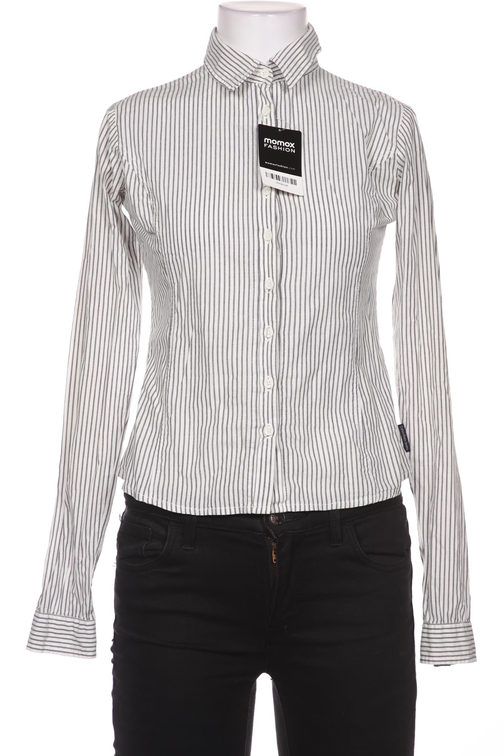 

Calvin Klein Jeans Damen Bluse, weiß, Gr. 34