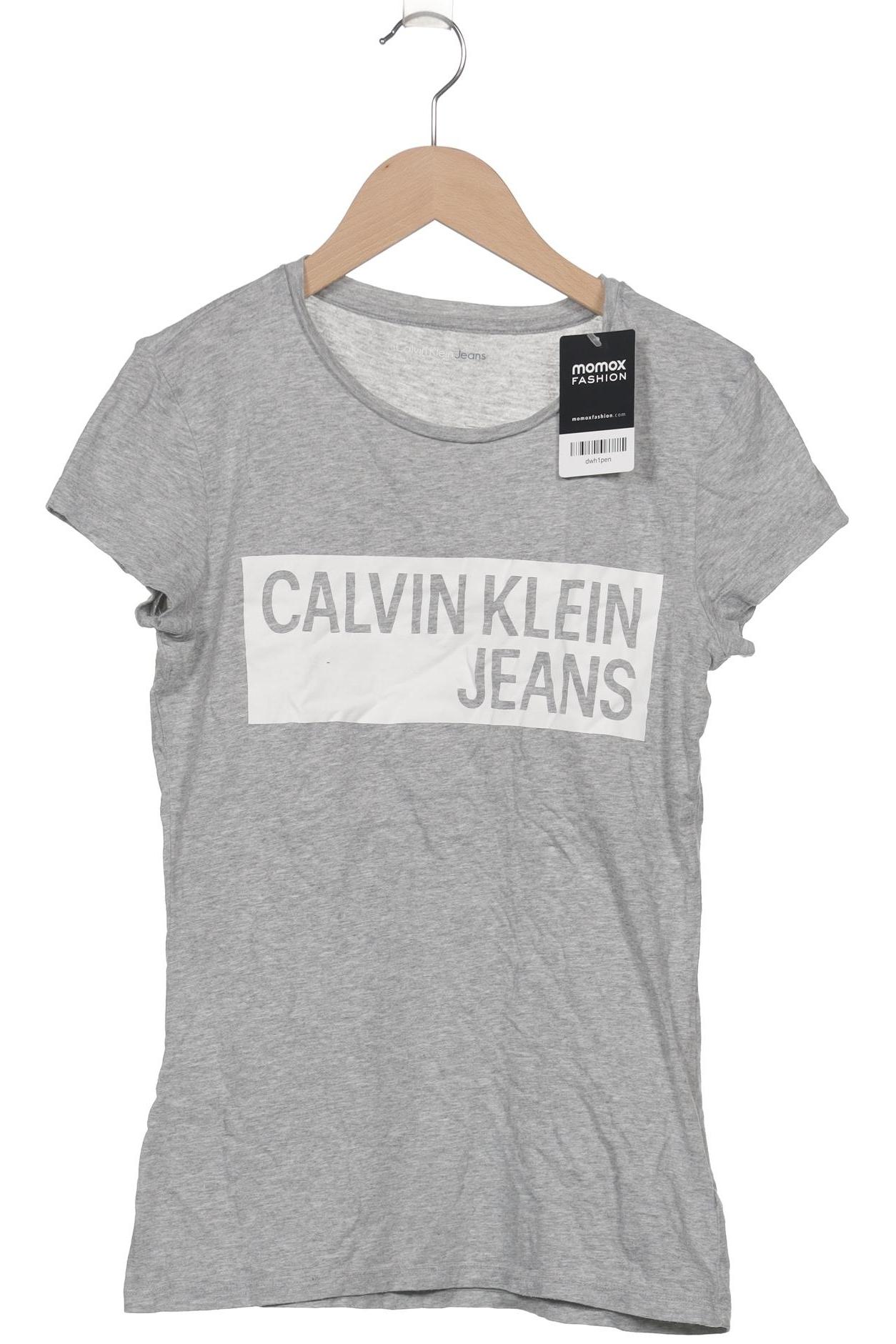 

Calvin Klein Jeans Damen T-Shirt, grau, Gr. 34