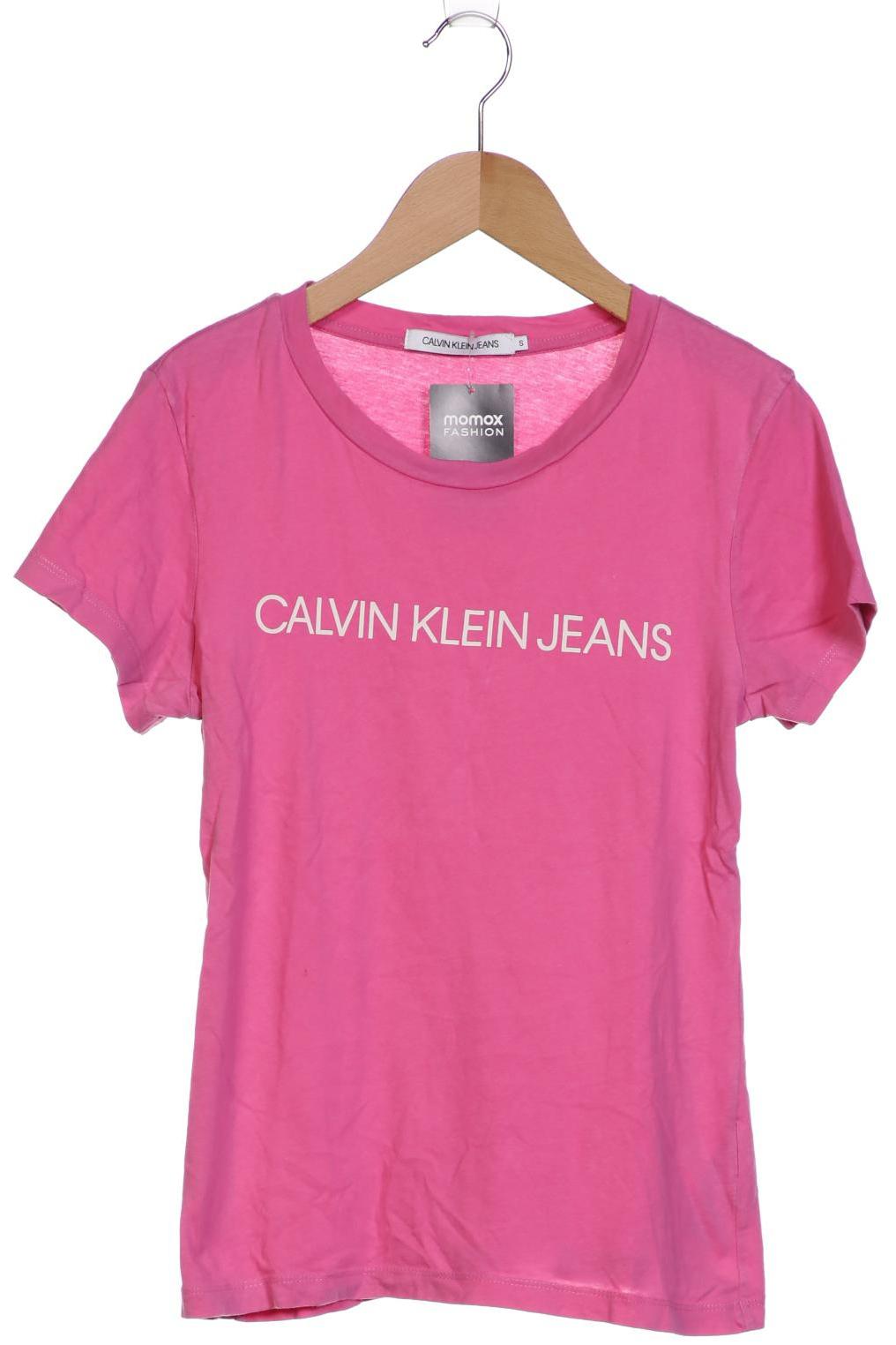 

Calvin Klein Jeans Damen T-Shirt, pink, Gr. 36