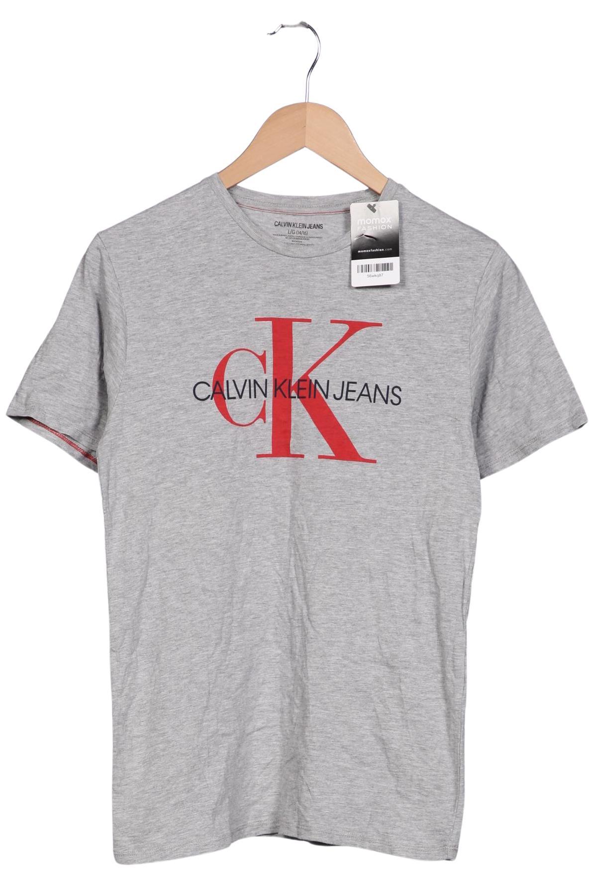 

Calvin Klein Jeans Damen T-Shirt, grau, Gr. 42