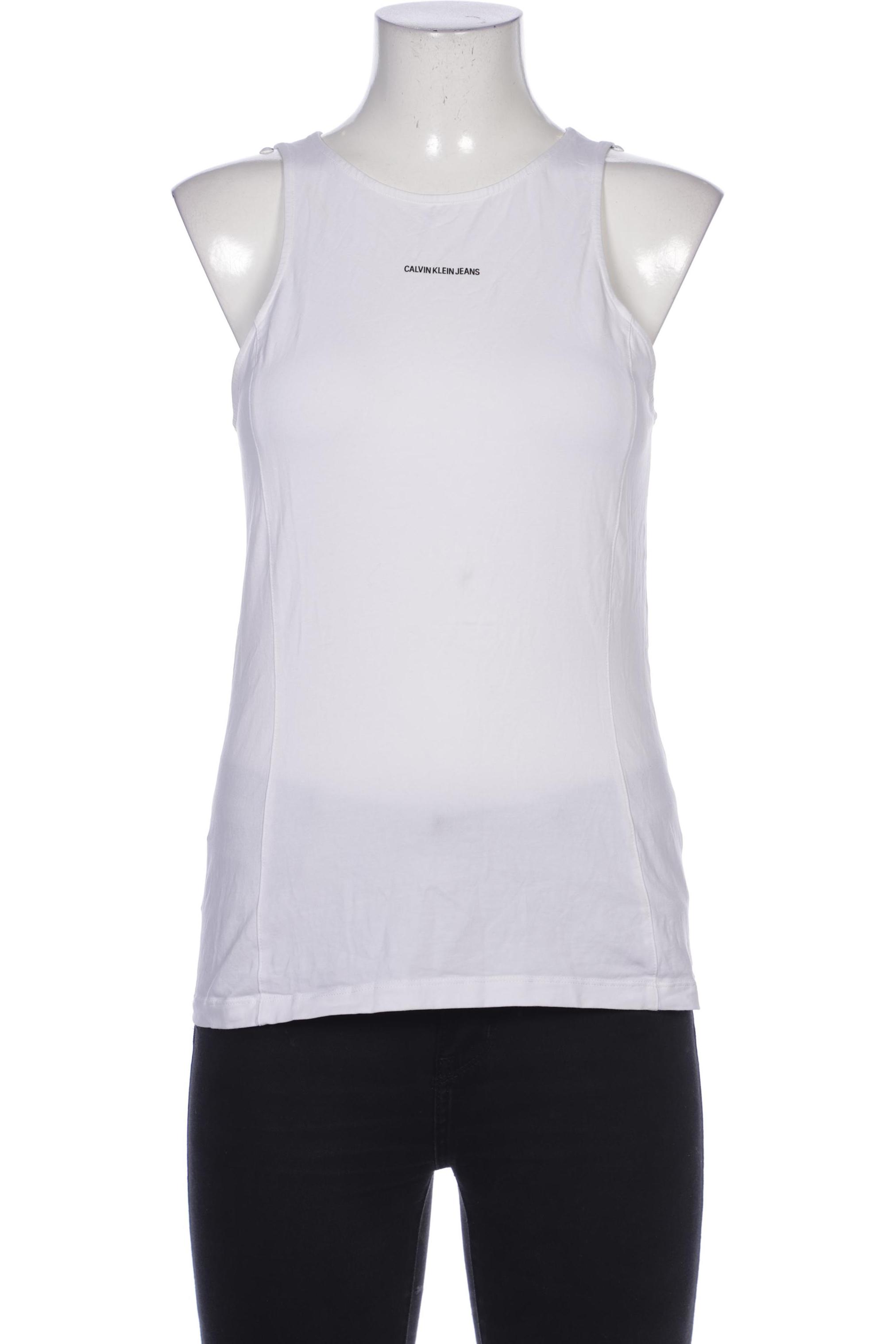 

Calvin Klein Jeans Damen Top, weiß, Gr. 42