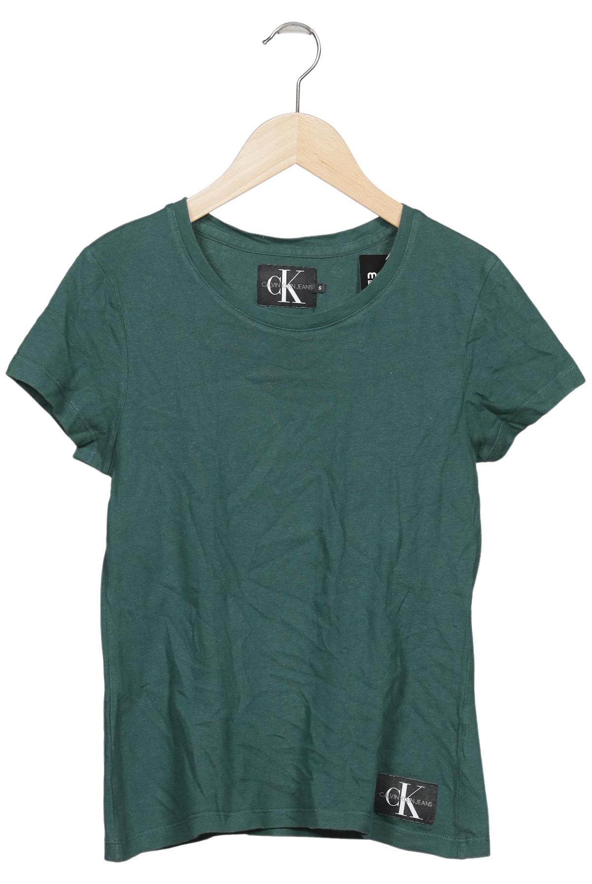 

Calvin Klein Jeans Damen T-Shirt, grün, Gr. 36