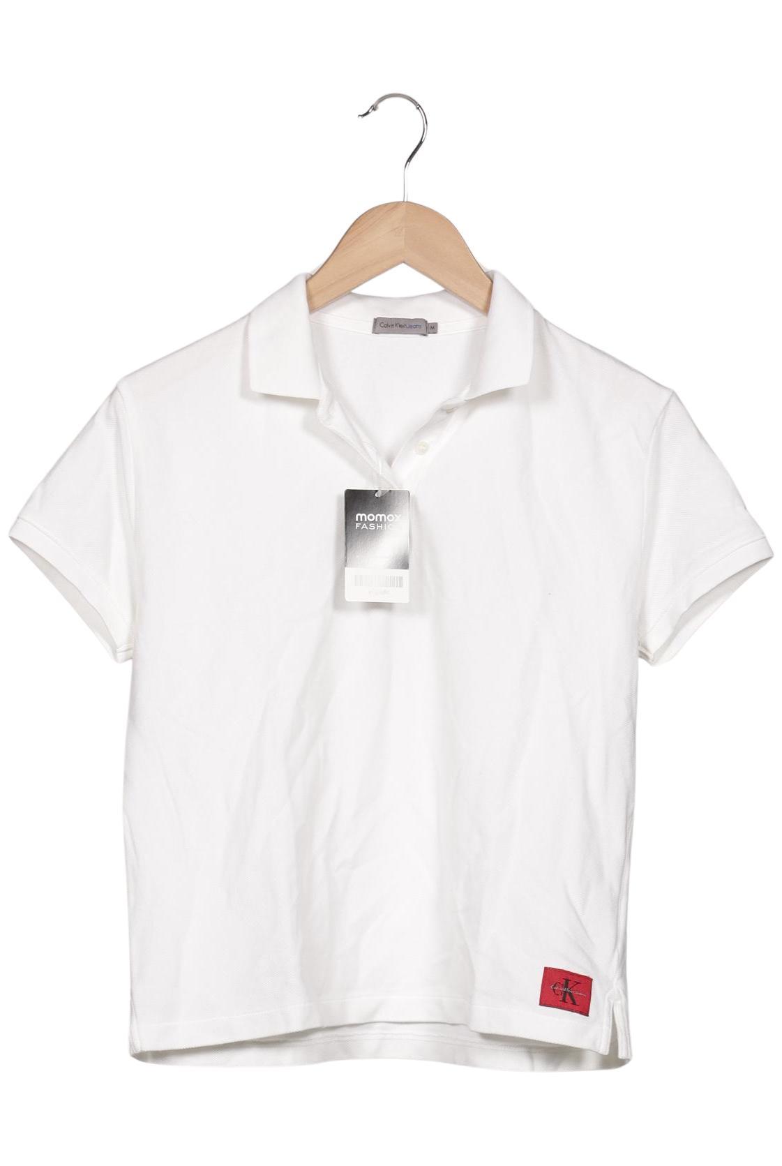 

Calvin Klein Jeans Damen Poloshirt, weiß, Gr. 38
