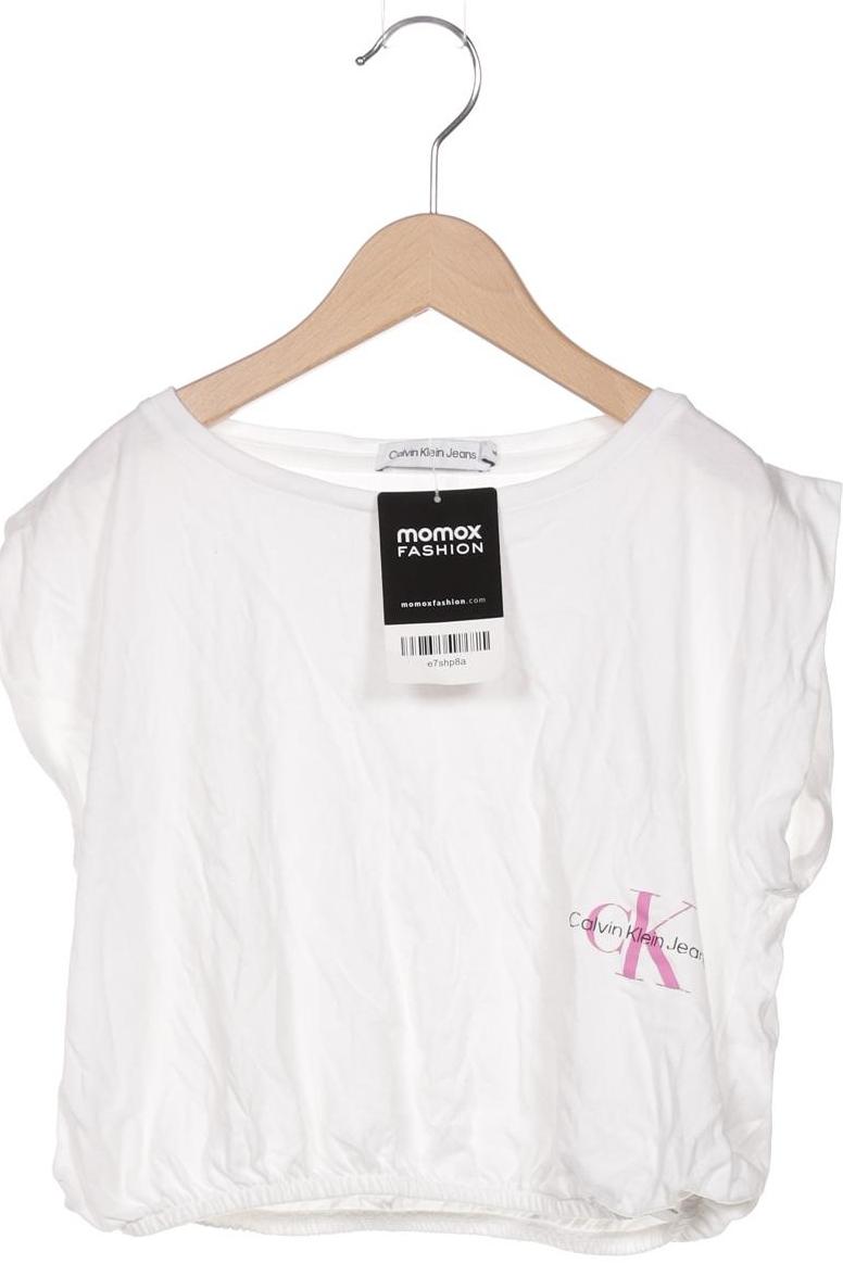 

Calvin Klein Jeans Damen T-Shirt, weiß, Gr. 140