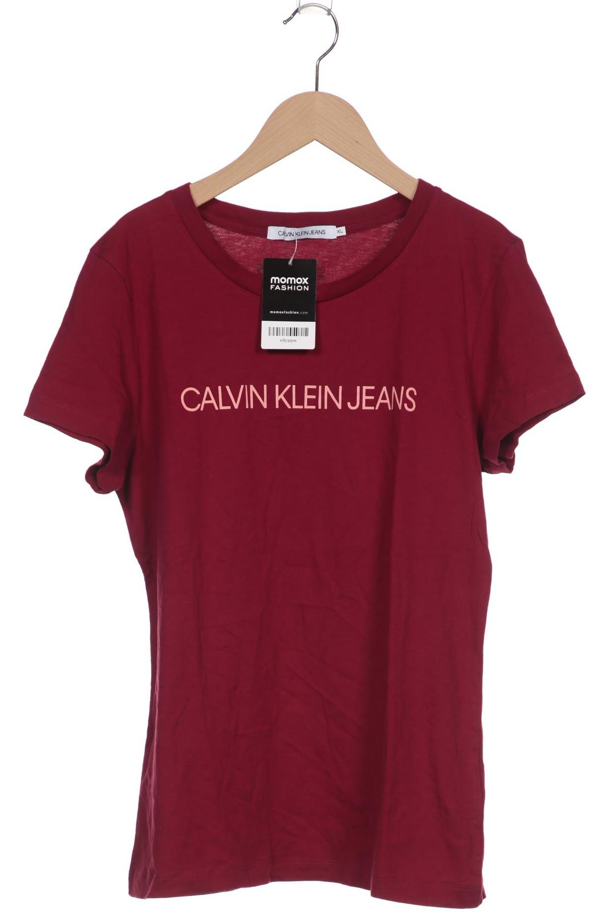 

Calvin Klein Jeans Damen T-Shirt, bordeaux, Gr. 44