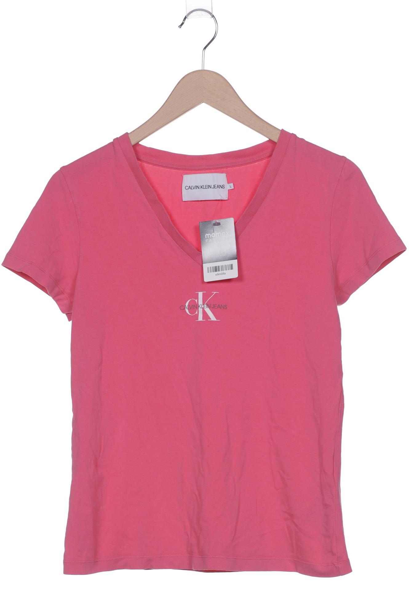 

Calvin Klein Jeans Damen T-Shirt, pink, Gr. 42
