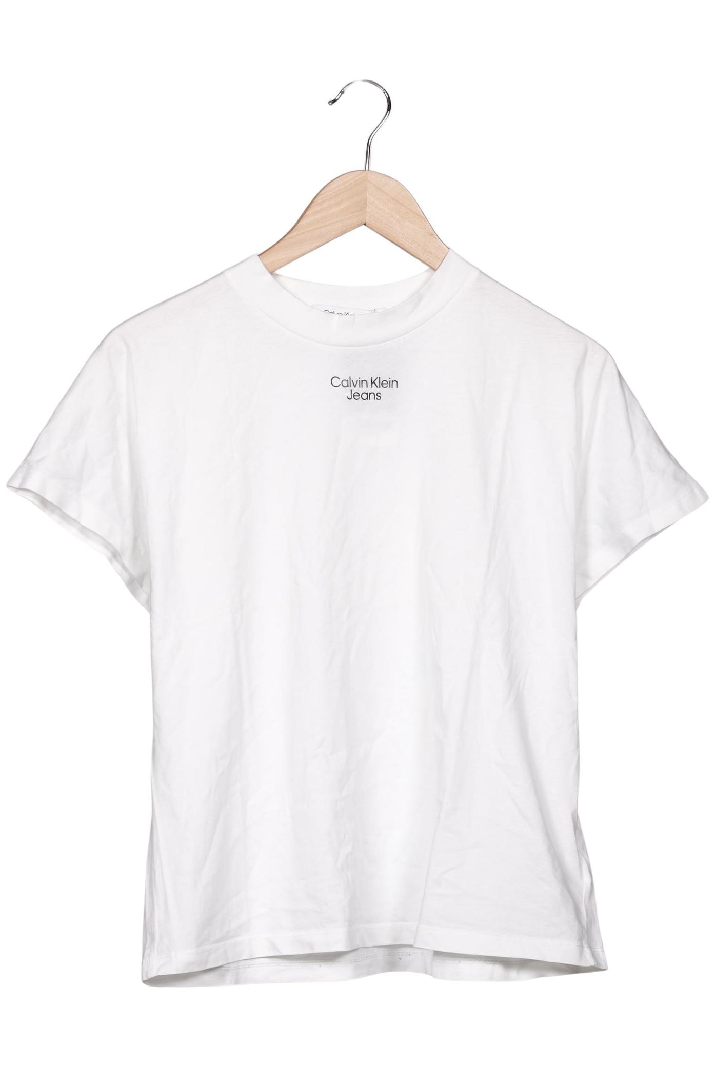 

Calvin Klein Jeans Damen T-Shirt, weiß, Gr. 38