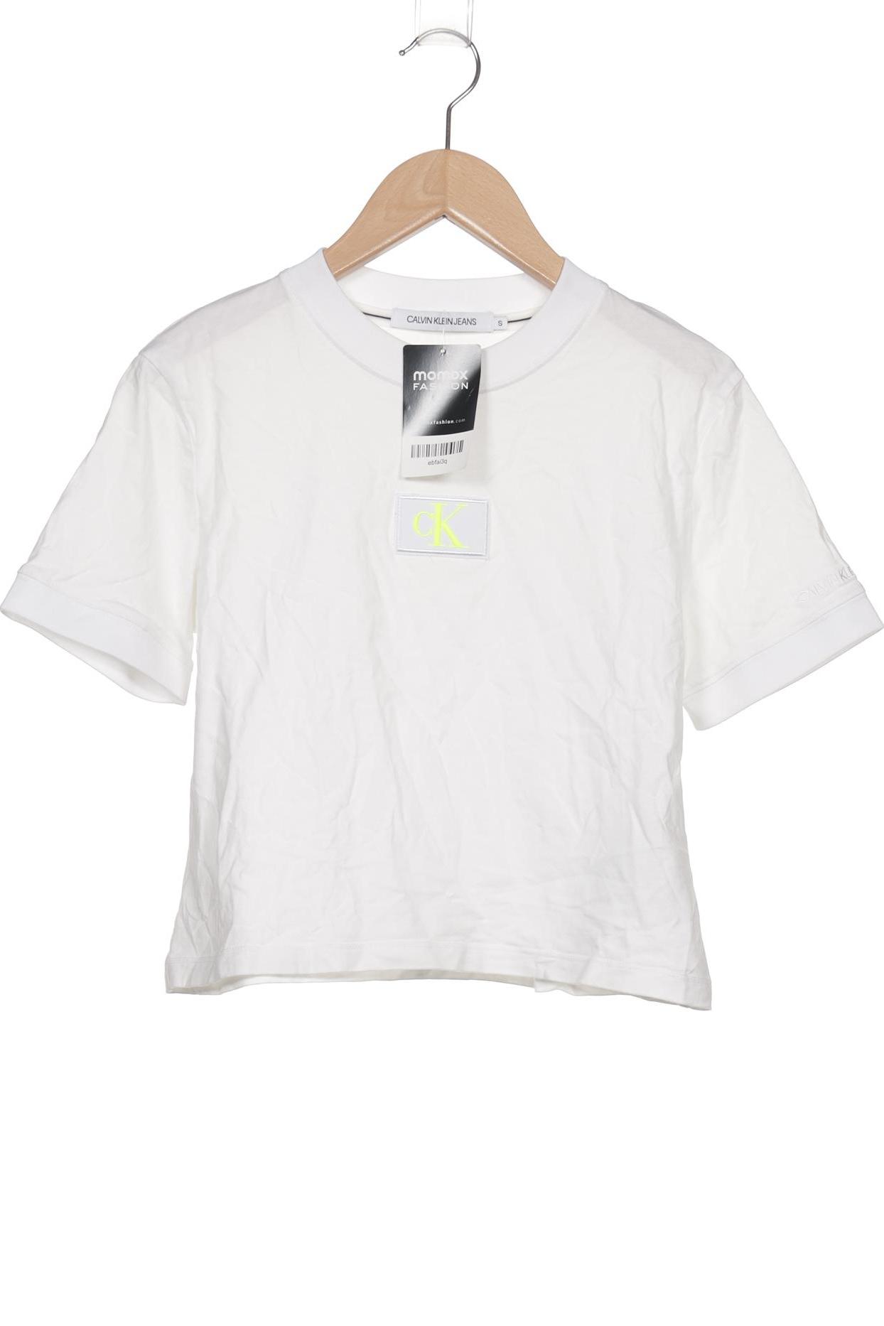 

Calvin Klein Jeans Damen T-Shirt, weiß, Gr. 36