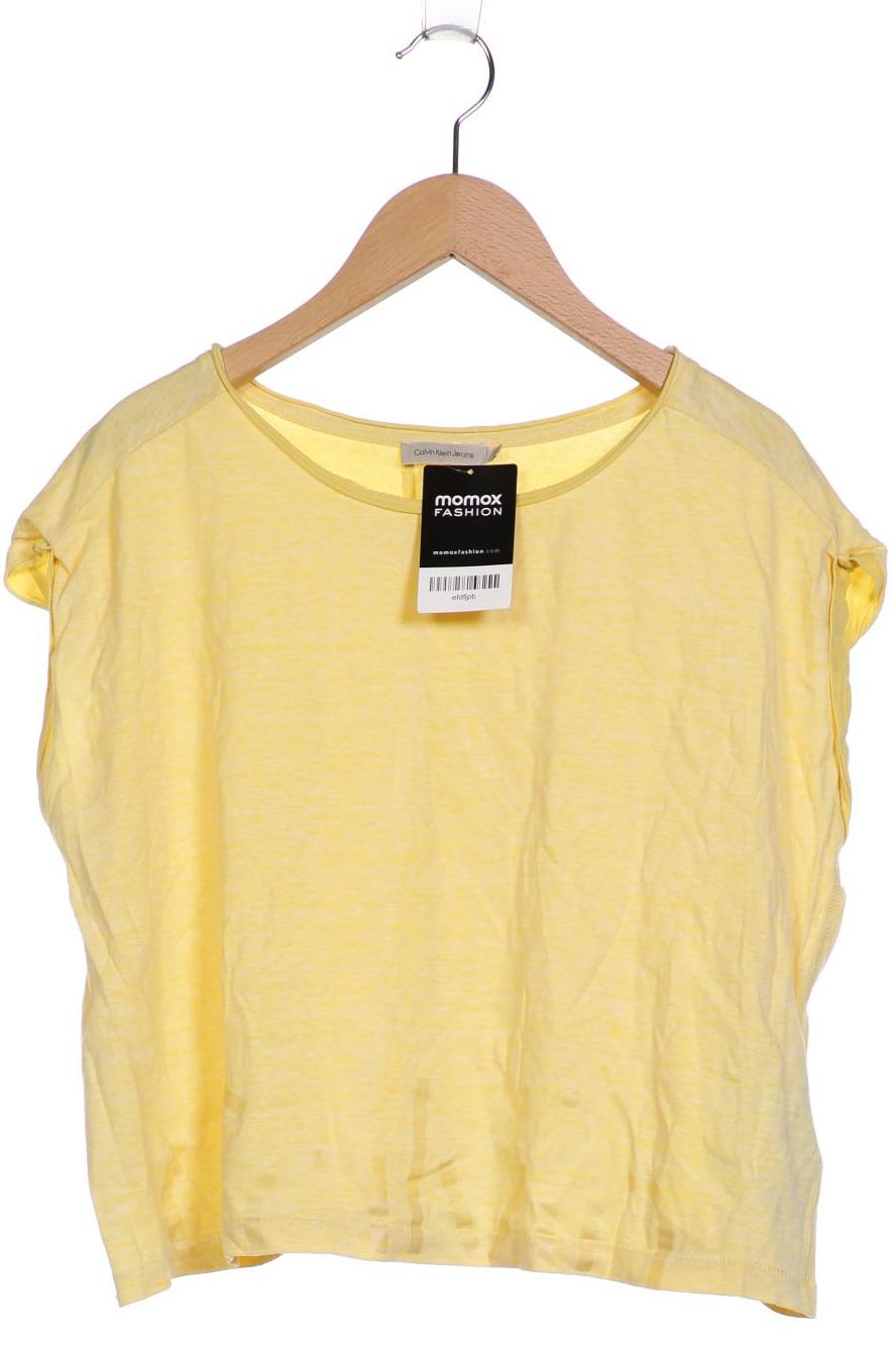 

Calvin Klein Jeans Damen T-Shirt, gelb, Gr. 34