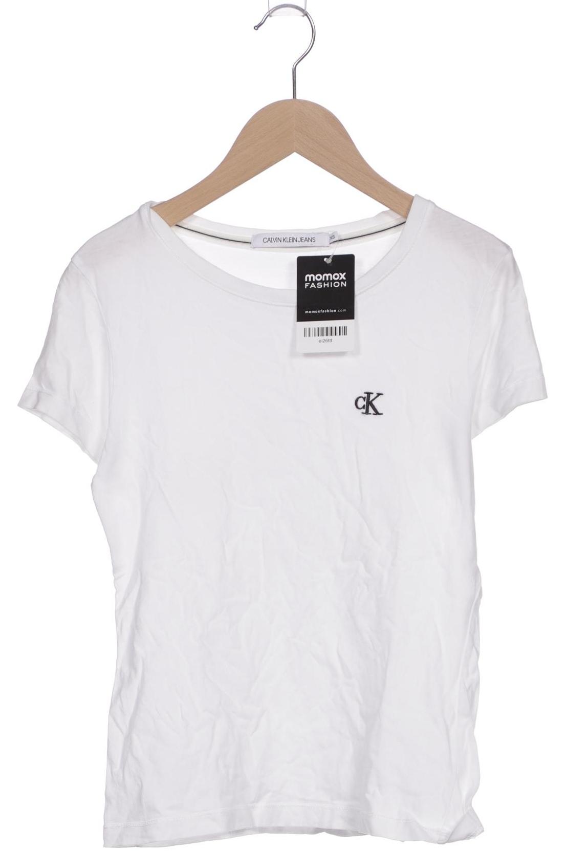 

Calvin Klein Jeans Damen T-Shirt, weiß, Gr. 34